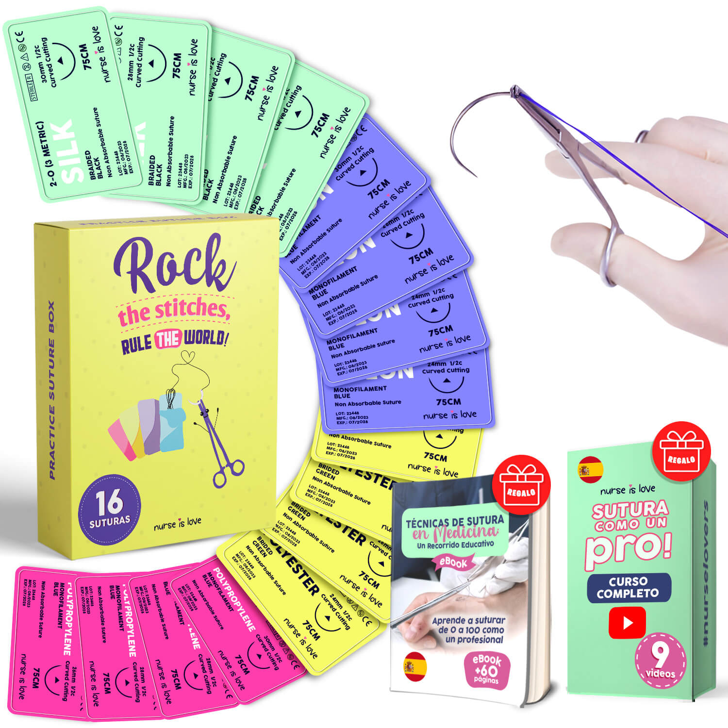Practica en un Entorno Seguro con el Kit de Sutura de Nurse is Love