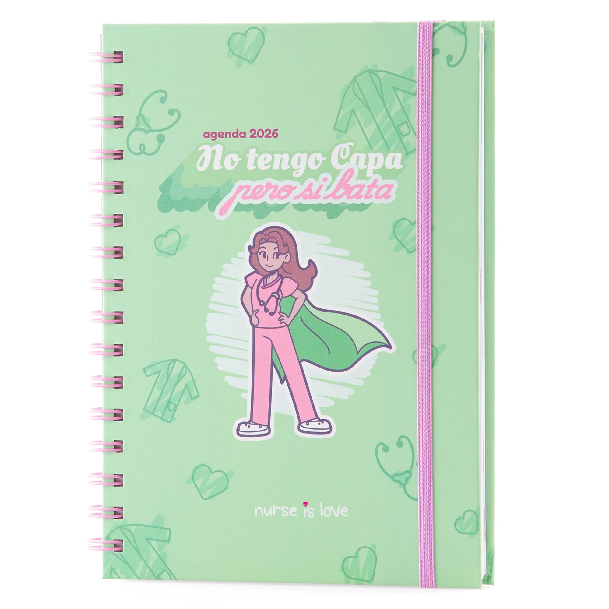 Agenda para Enfermeras Capa de Nurse is Love para enfermería y sanidad