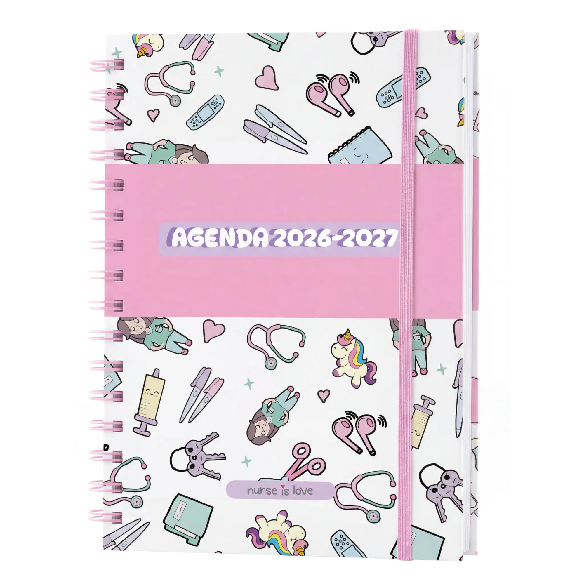 Agenda 2026-2027 para Enfermeras Unicornios de Nurse is Love para enfermería y sanidad
