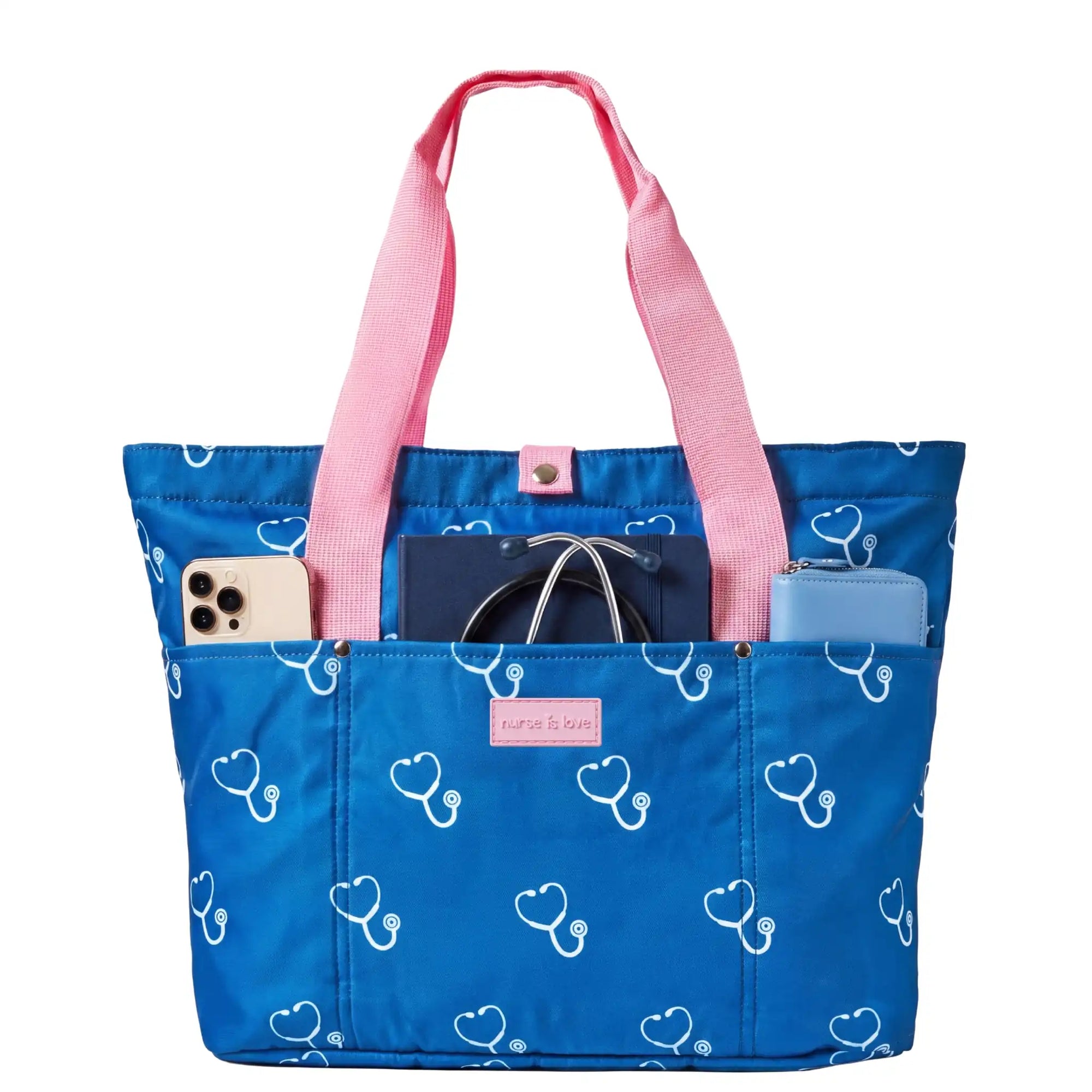 Bolso Azul de Nurse is Love para enfermería y sanidad