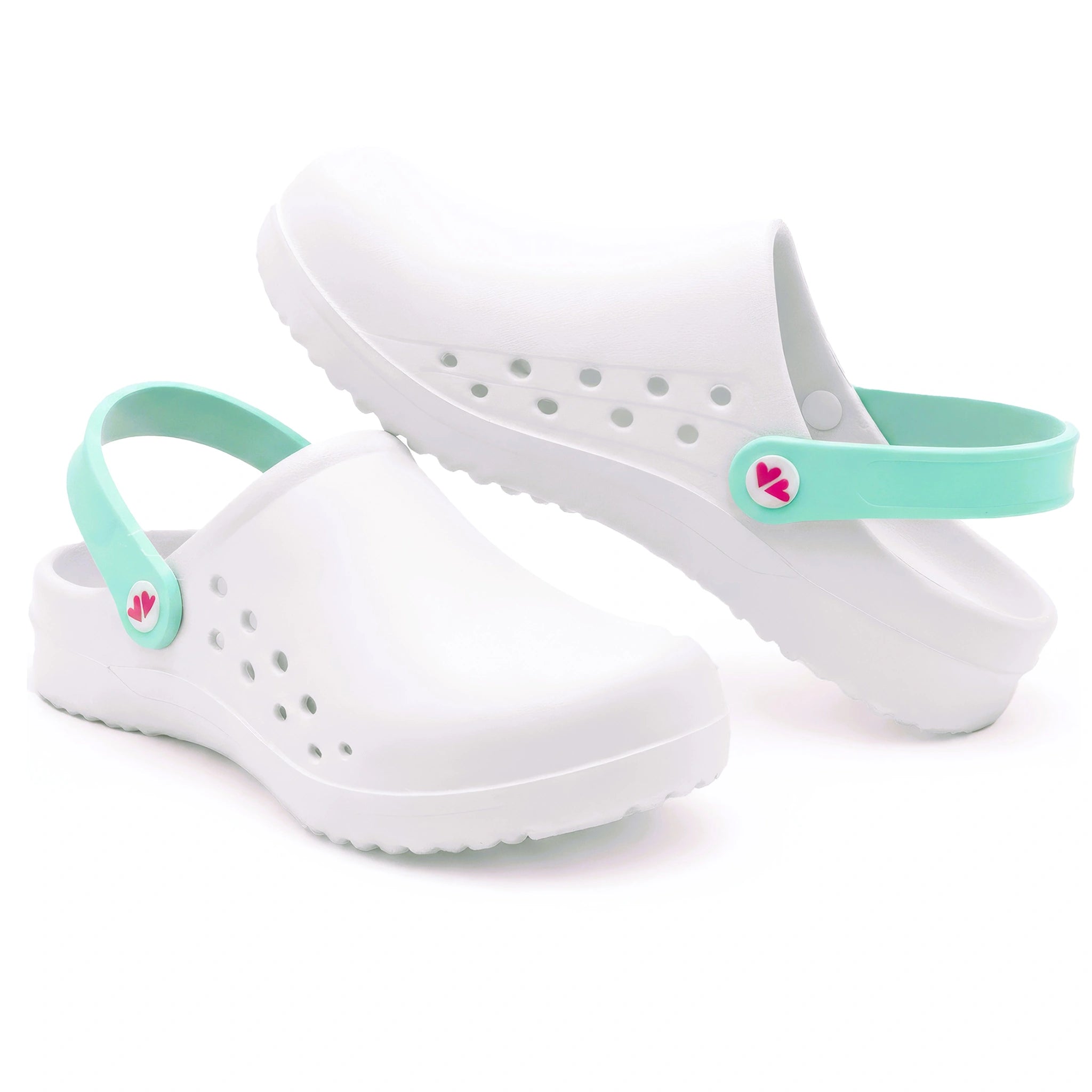 Zuecos para Enfermeras Blanco de Nurse is Love para enfermería y sanidad