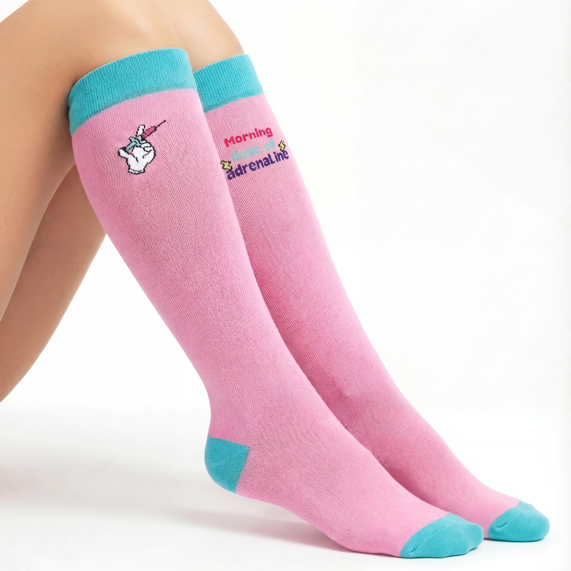 Medias de Compresion Adrenalina de Nurse is Love para enfermería y sanidad