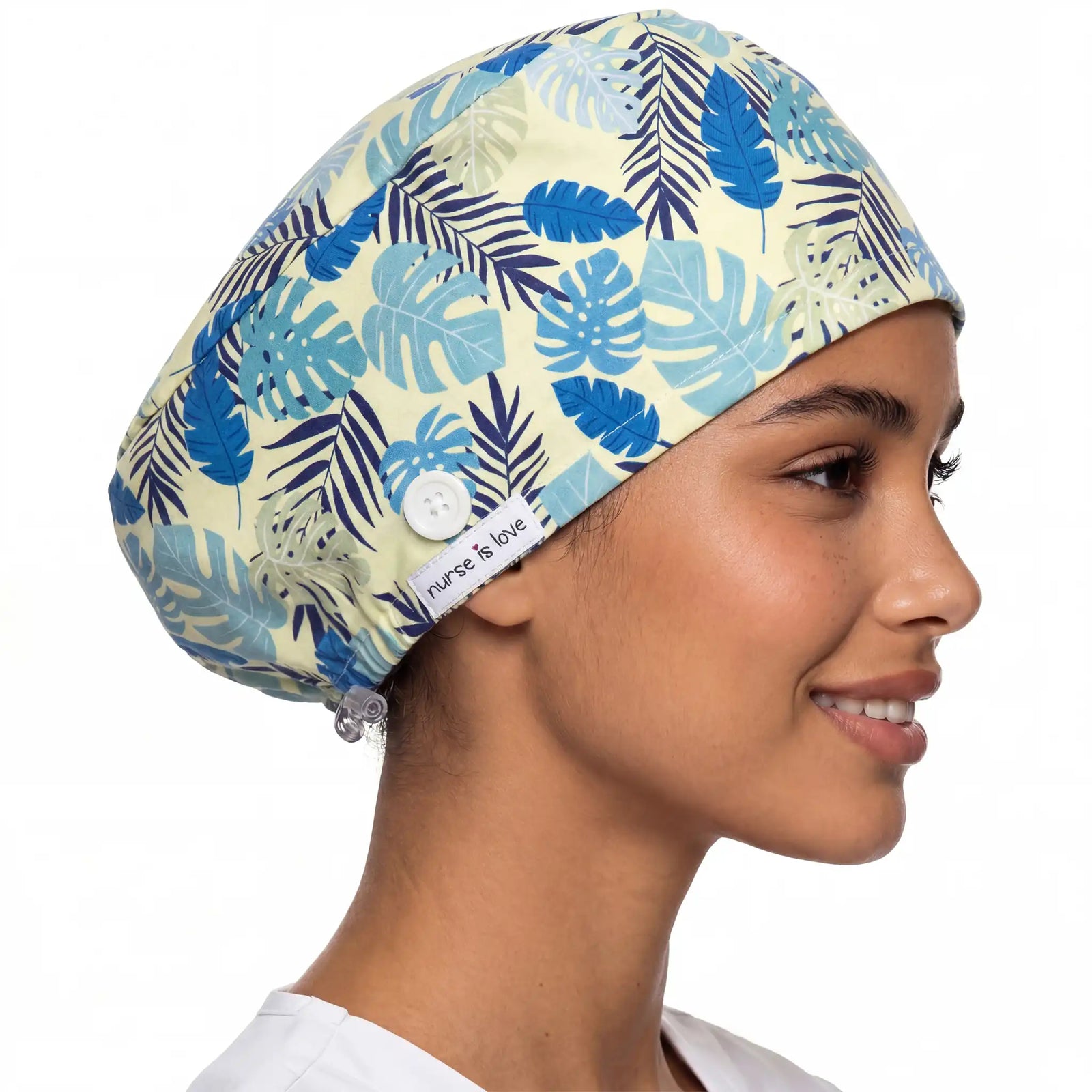 Cappello Foglie Blu per Infermiere