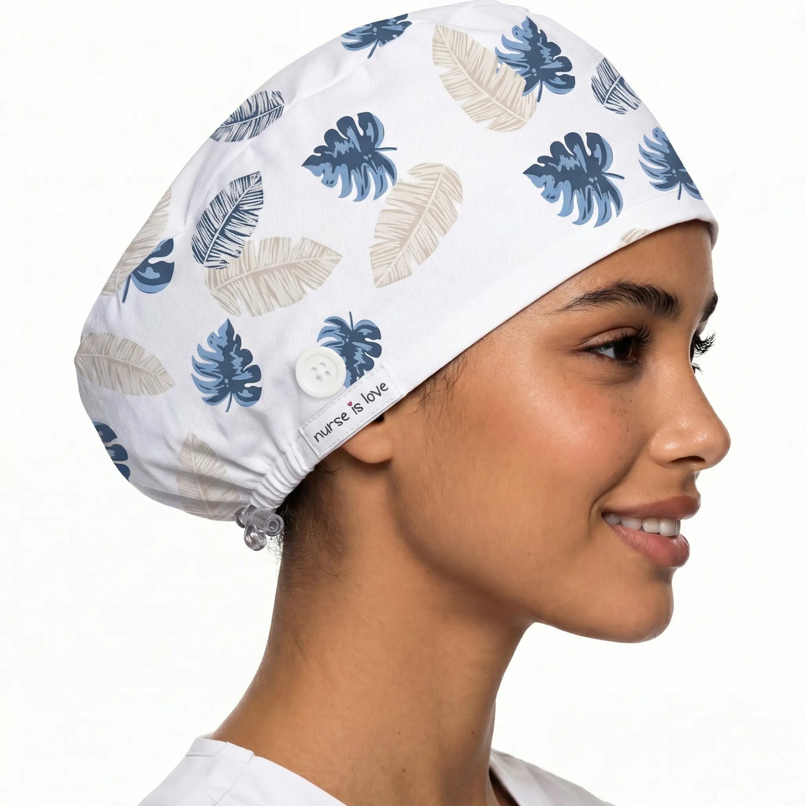 Cappello Foglie Perla per Infermiere