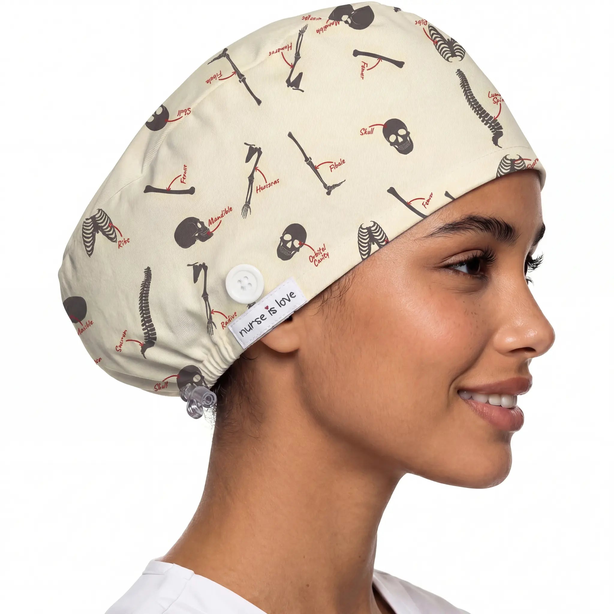 Gorro Huesos para Enfermeras de Nurse is Love para enfermería y sanidad