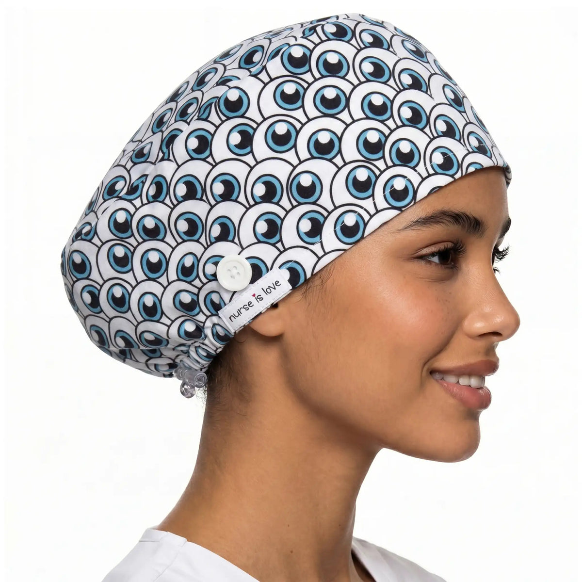Gorro Ojos para Enfermeras de Nurse is Love para enfermería y sanidad