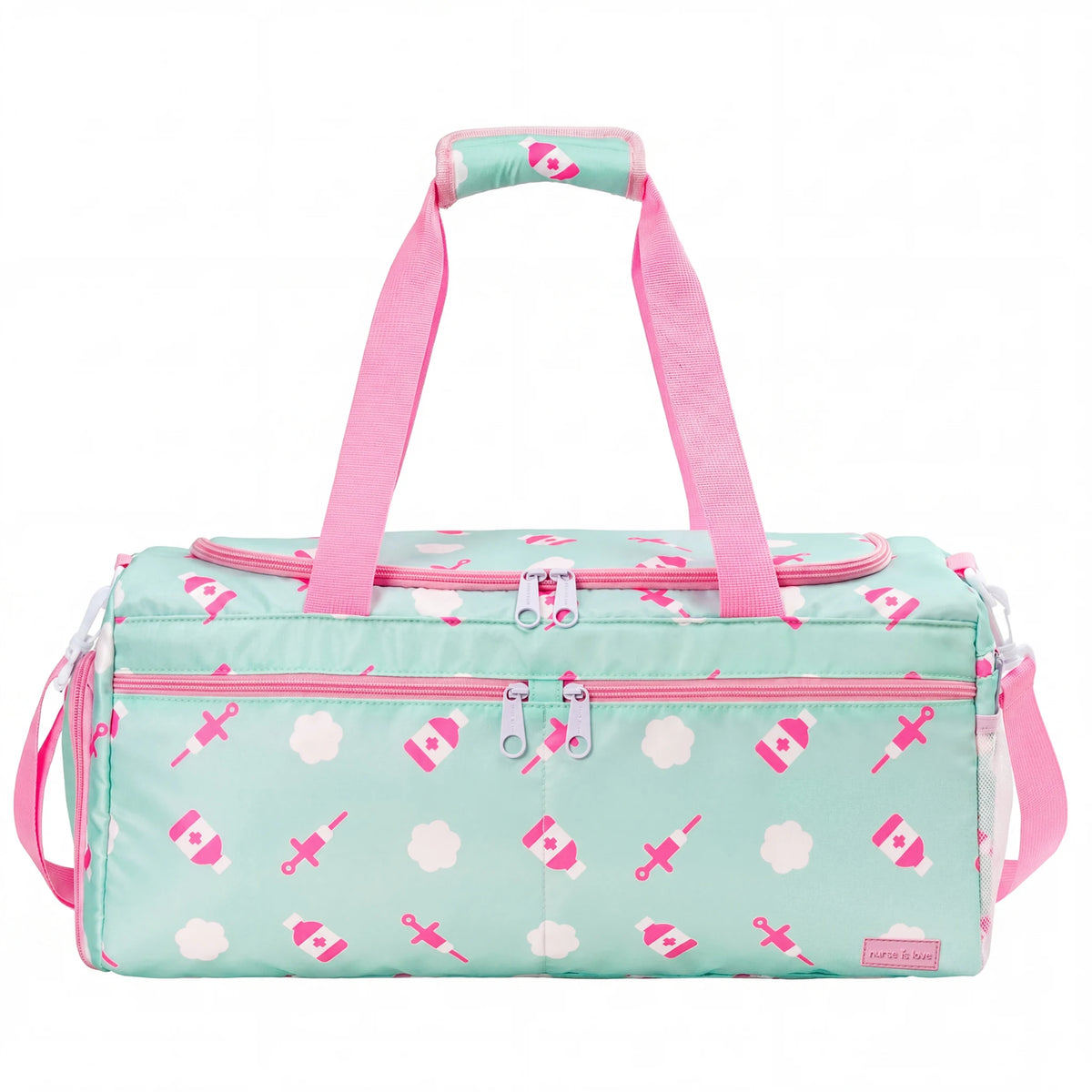 Bolso Deportivo para Enfemeras Aqua Nubes de Nurse is Love para enfermería y sanidad