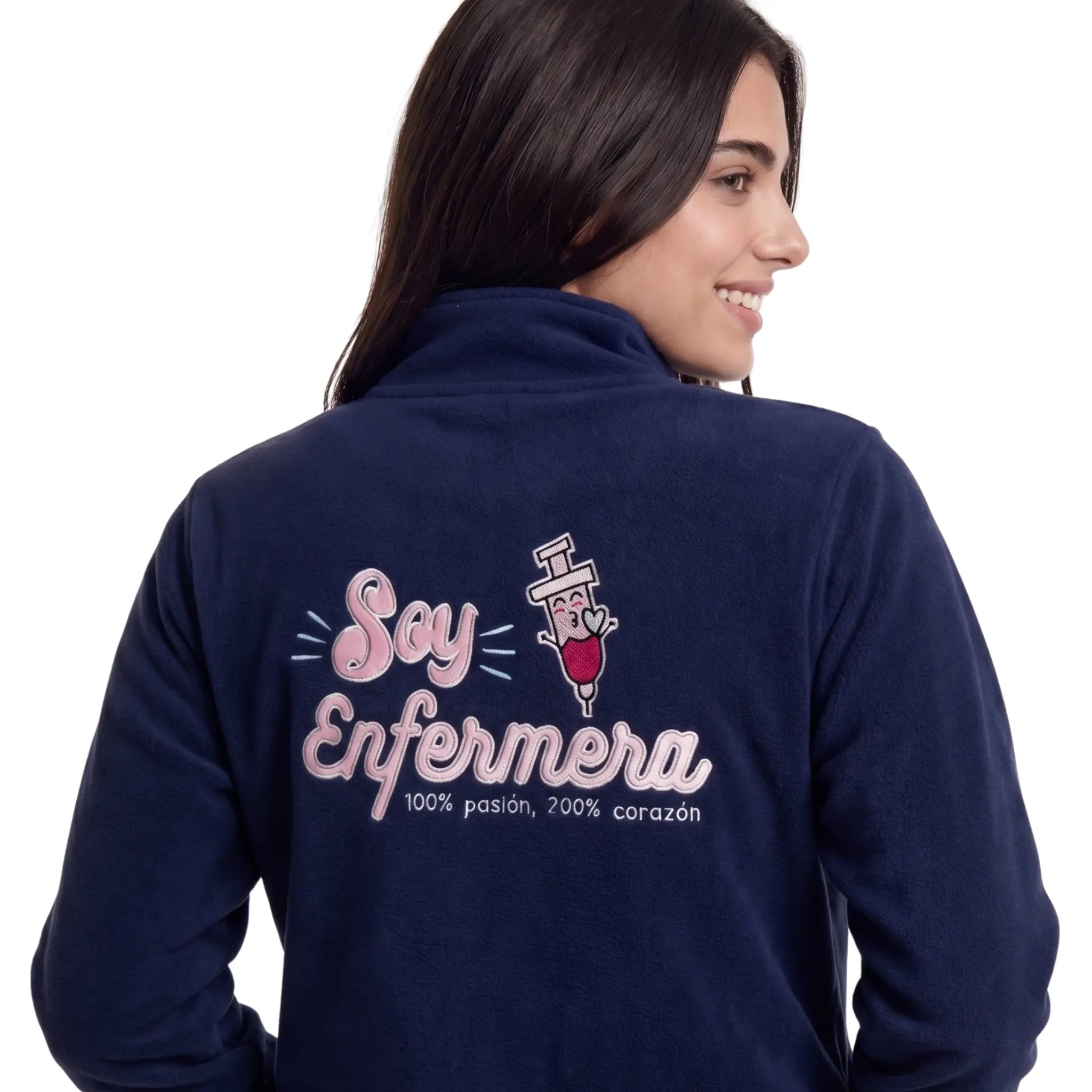 Chaqueta Polar Navy para Enfermeras de Nurse is Love para enfermería y sanidad