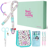 Set de Enfermeras Aqua con Tijera Recta