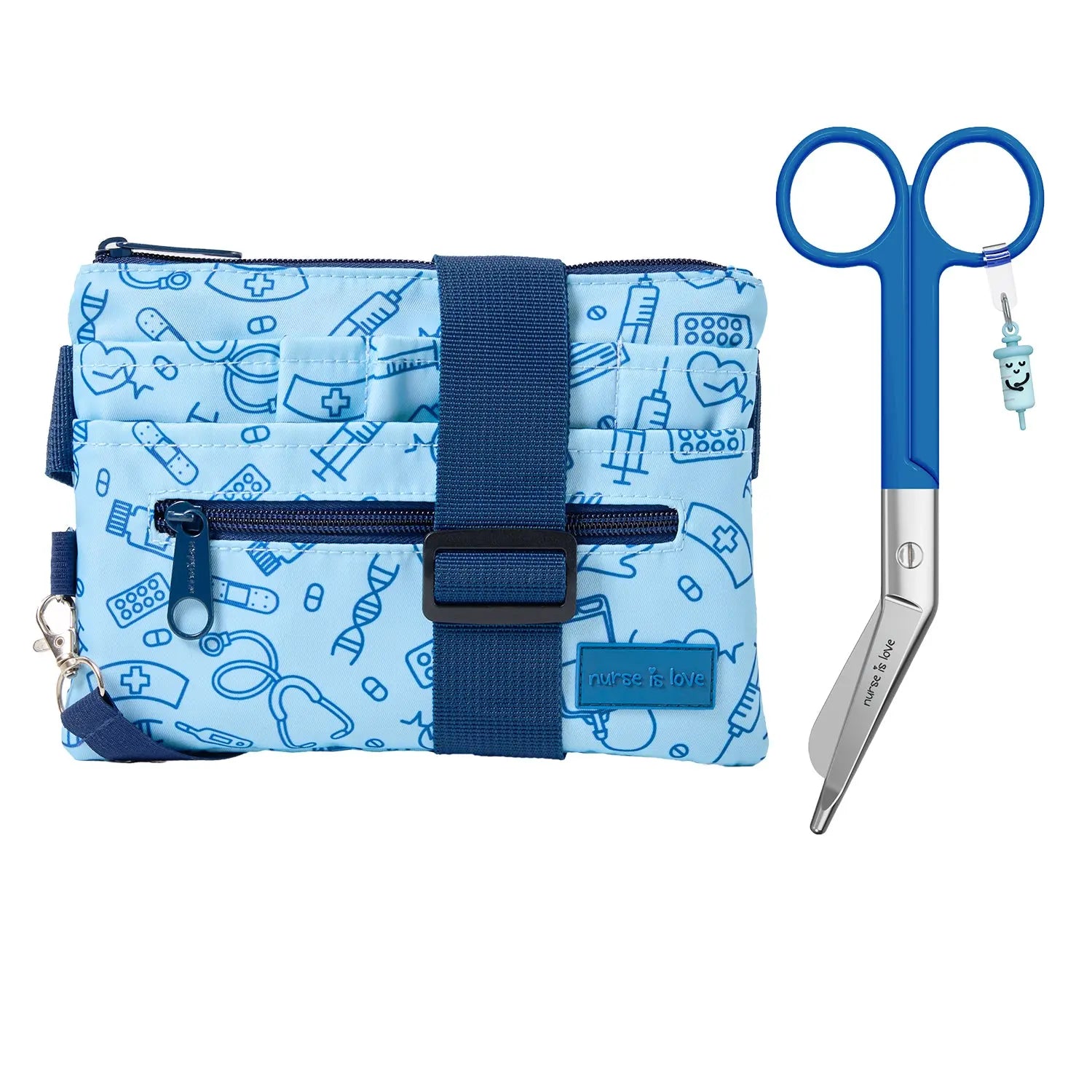 Set para Enfermera Organizador Riñonera - Tijeras Enfermeria Pico de Pato - Unisex de Nurse is Love para enfermería y sanidad