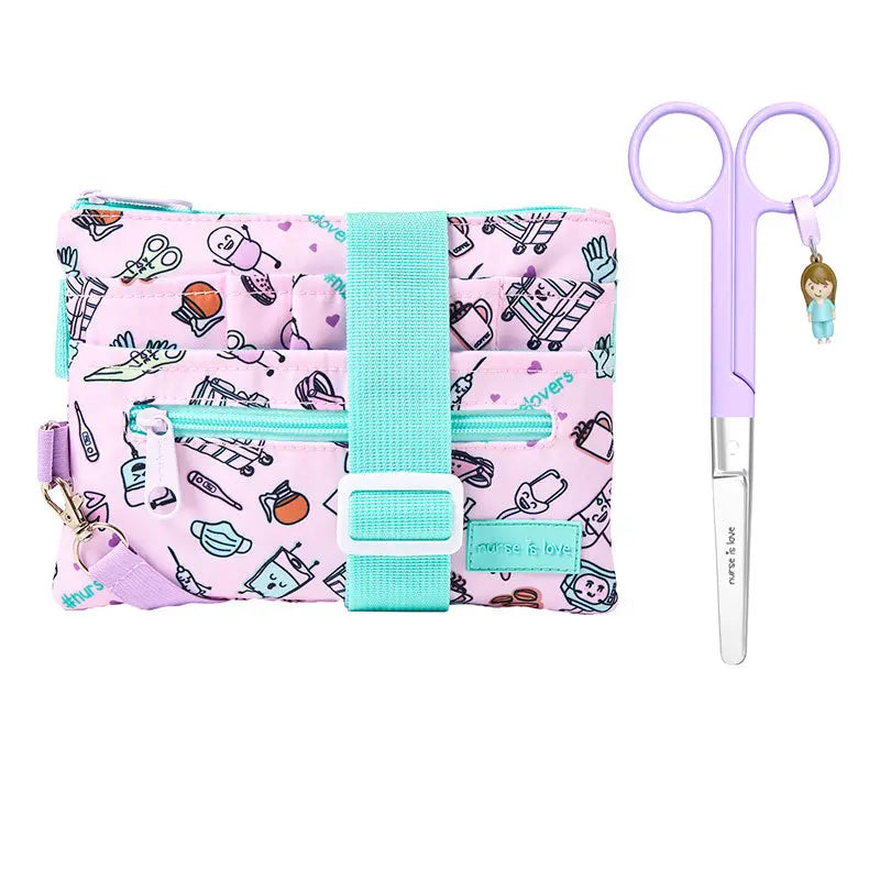 Set para Enfermera Organizador Riñonera - Tijeras Enfermeria Mayo - Café de Nurse is Love para enfermería y sanidad