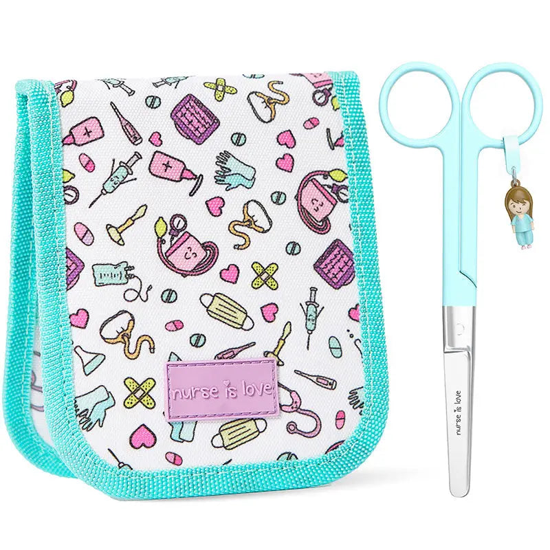 Set para Enfermera Organizador de Bolsillo - Tijeras Enfermeria Mayo - Aqua de Nurse is Love para enfermería y sanidad