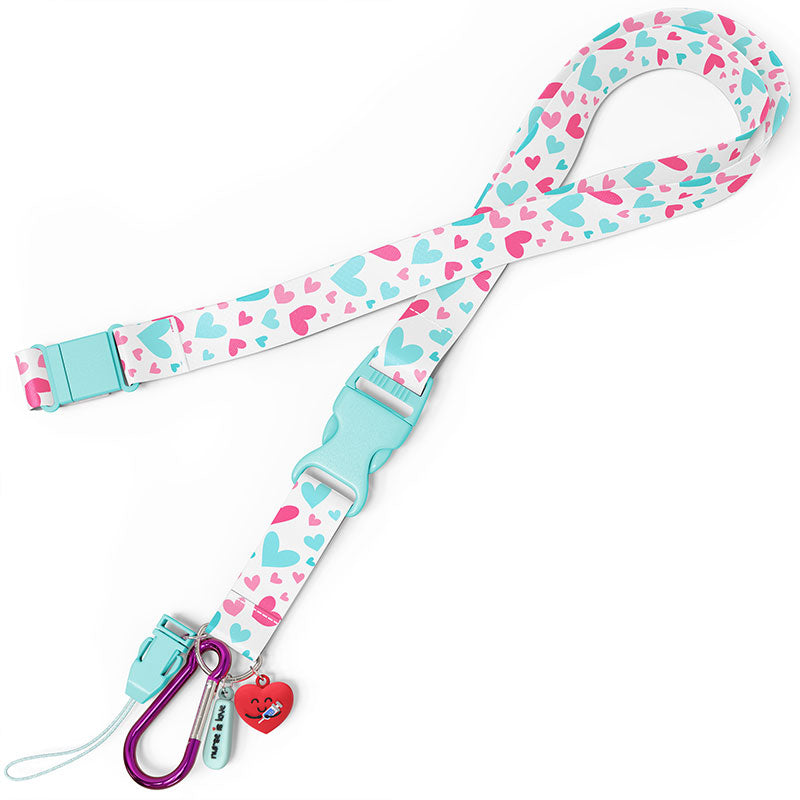 Lanyard Aqua Corazones