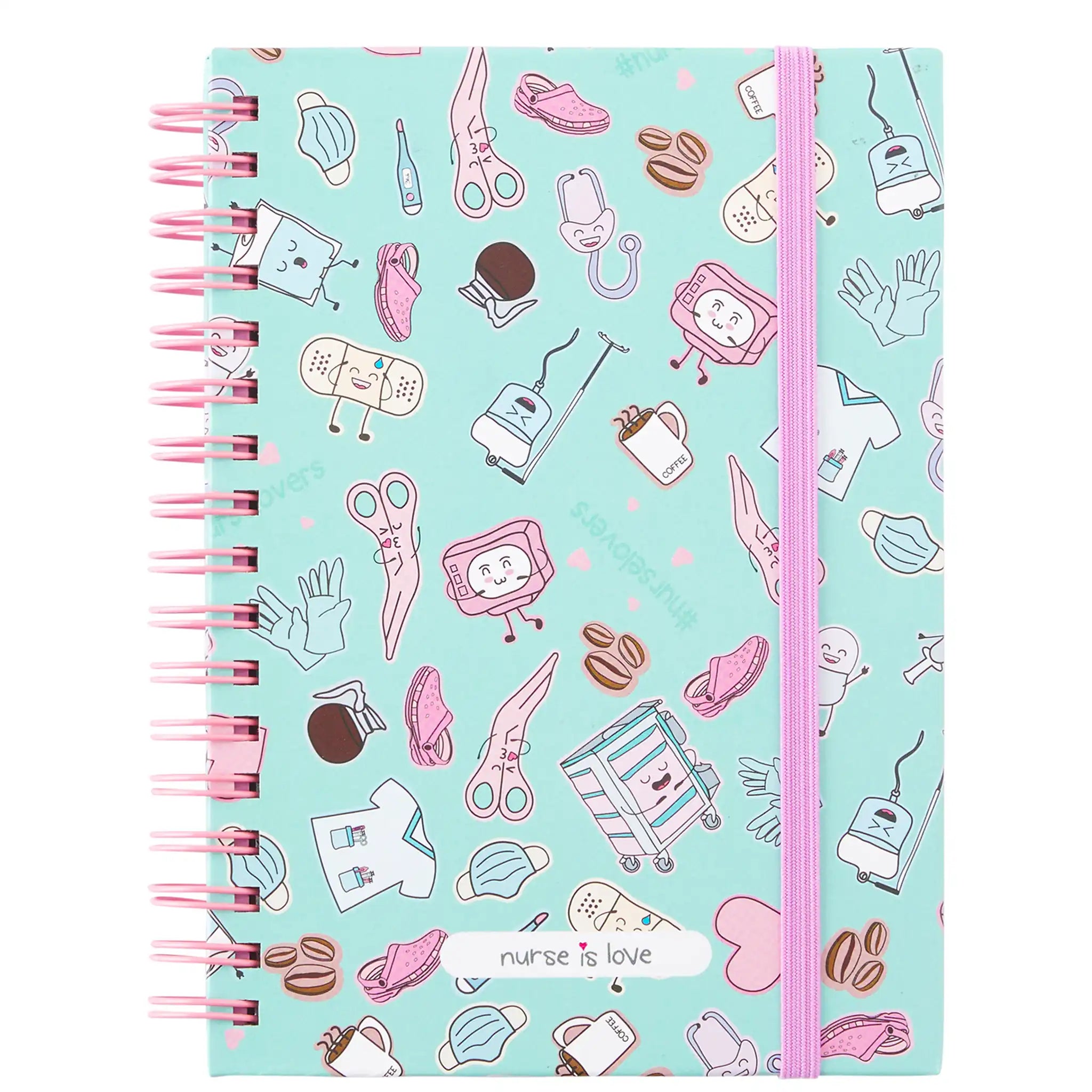 Cuaderno para Enfermeras Aqua de Nurse is Love para enfermería y sanidad