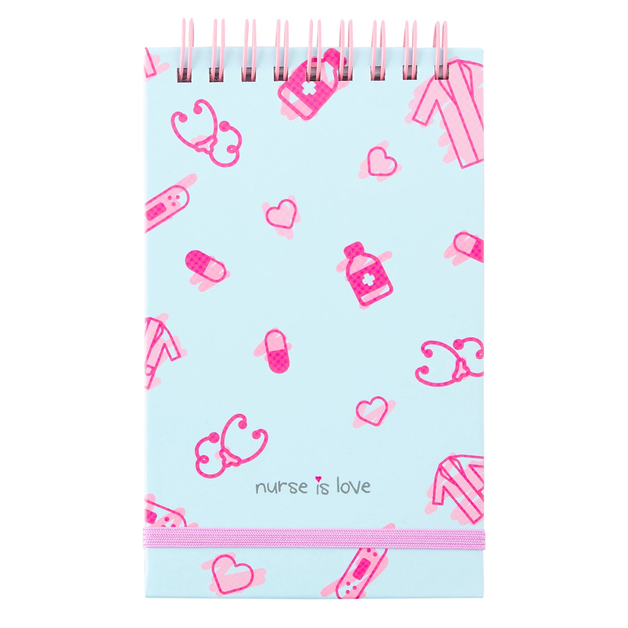 Cuaderno para Enfermeras Azul Mini de Nurse is Love para enfermería y sanidad