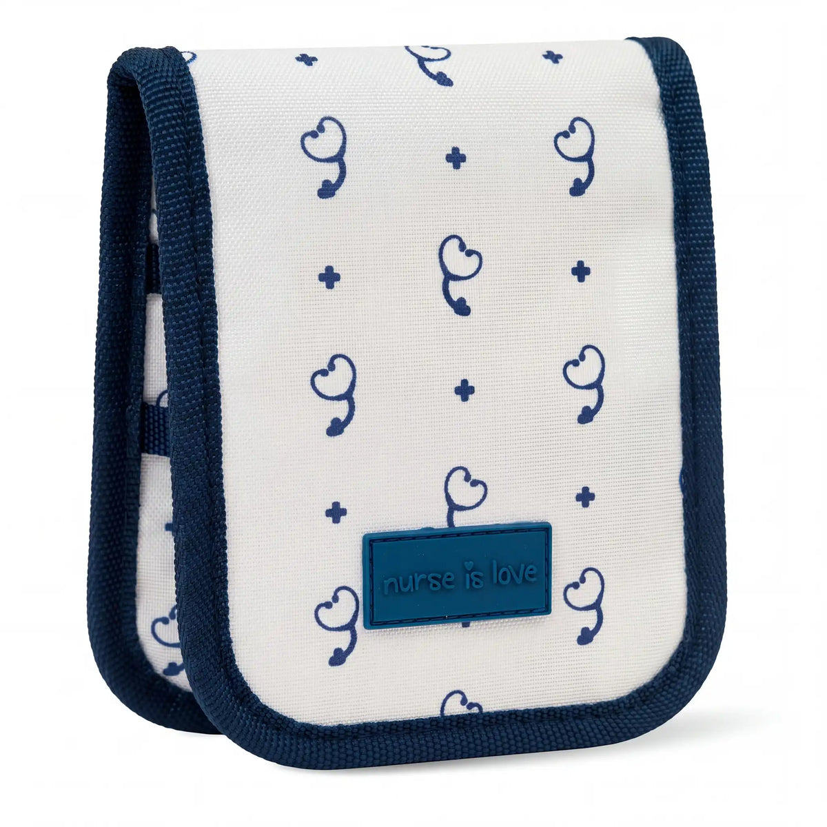 Organizador de Bolsillo Beige Estetoscopio de Nurse is Love para enfermería y sanidad