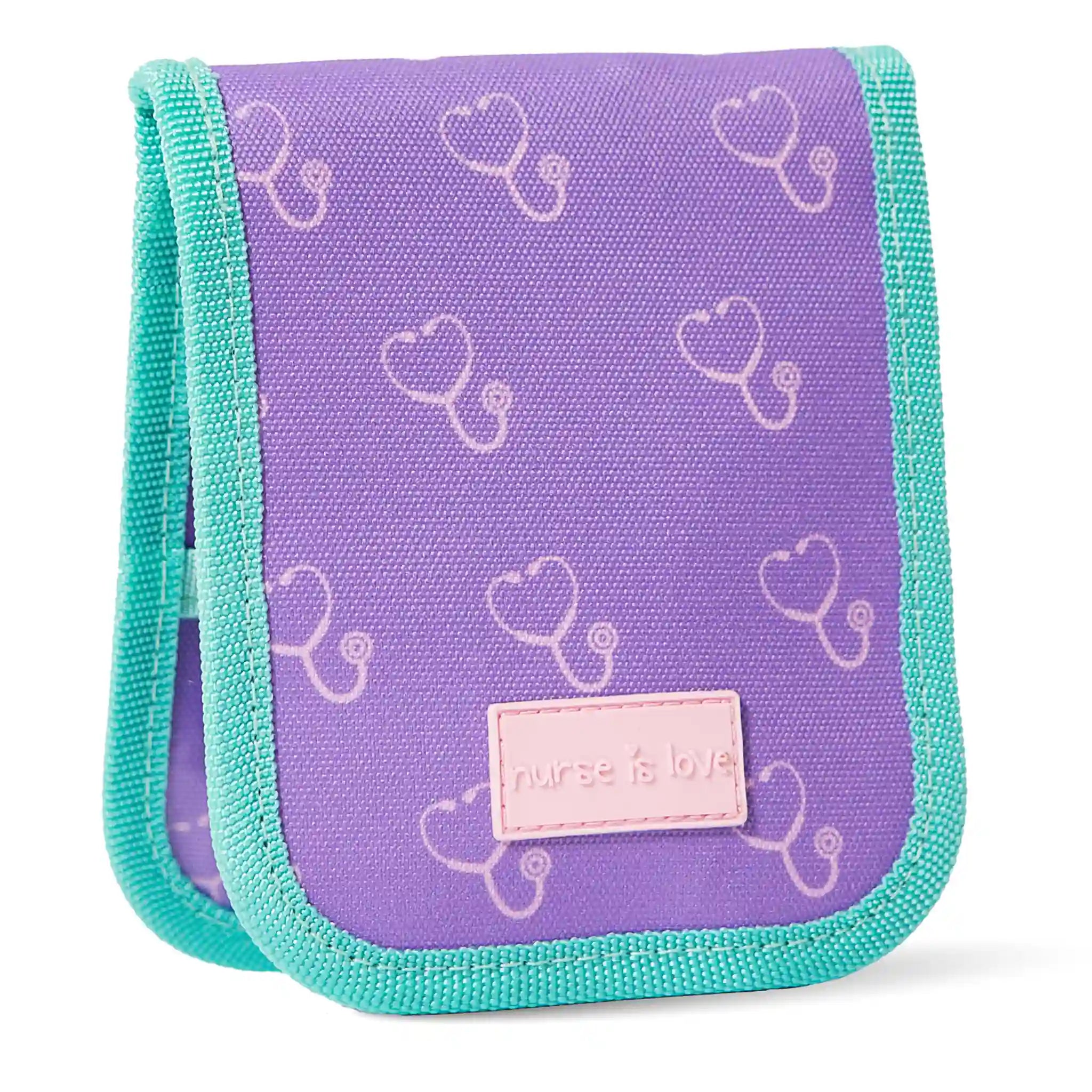 Organizador de Bolsillo Morado Estetoscopio de Nurse is Love para enfermería y sanidad