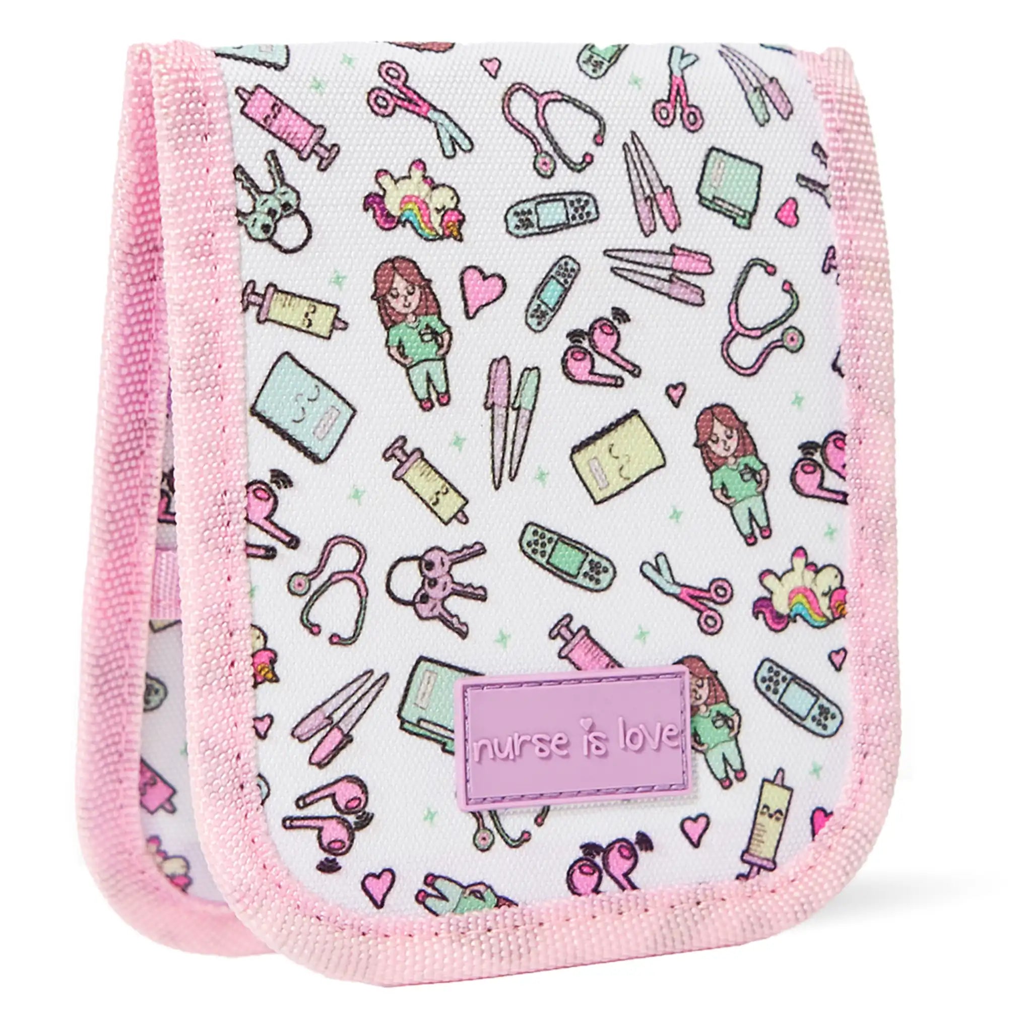 Organizador de Bolsillo Rosa Unicornio de Nurse is Love para enfermería y sanidad