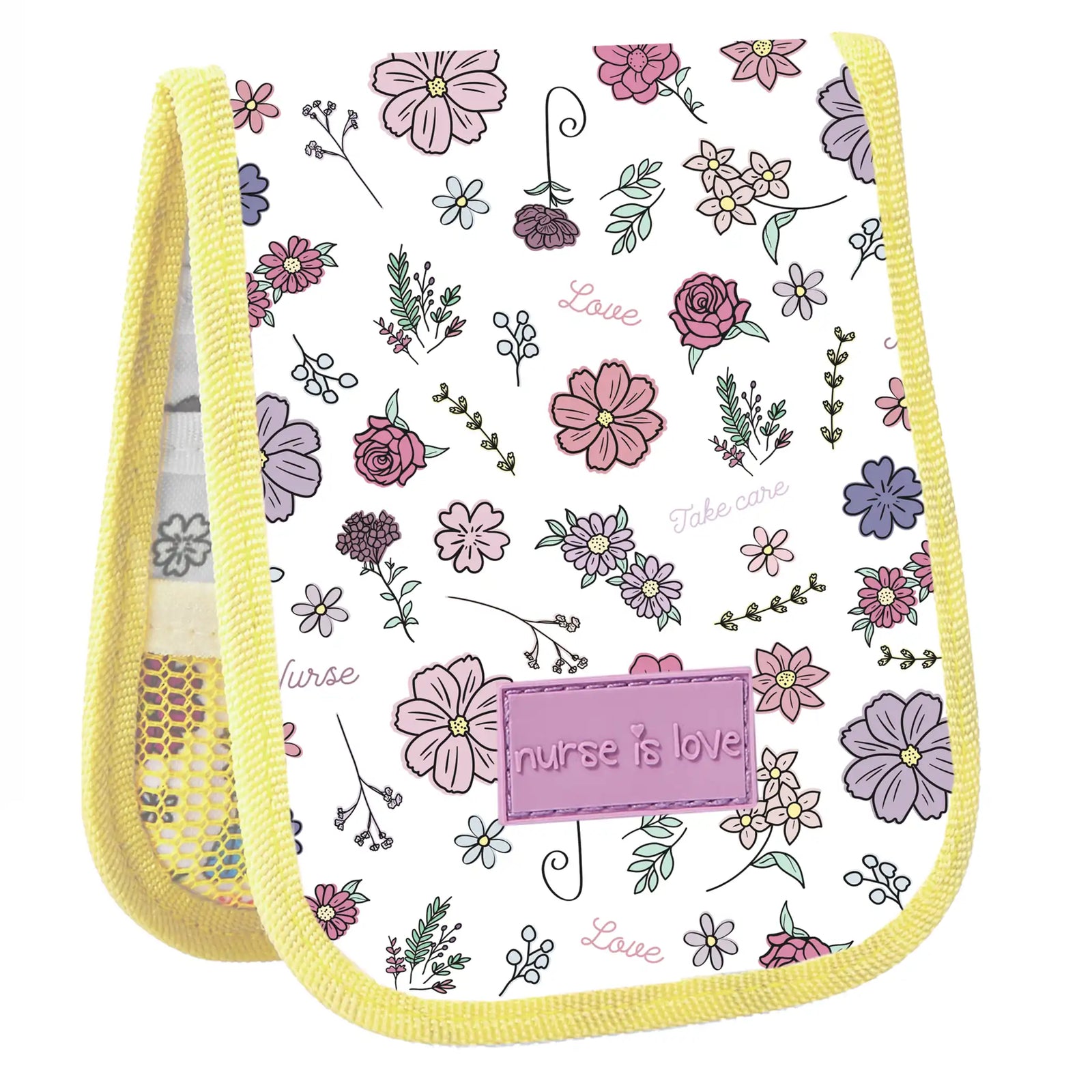 Taschenorganisator Floral Gelb