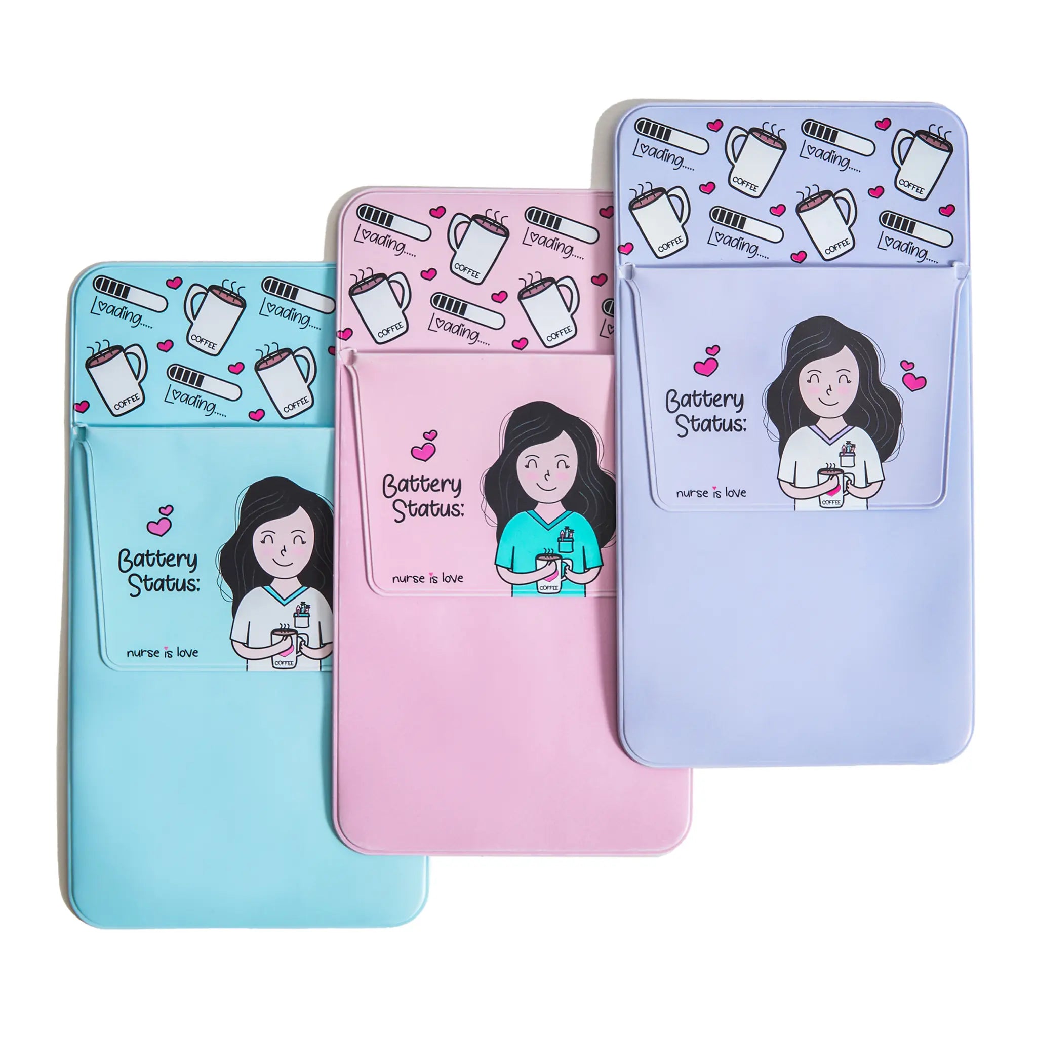 Pack de 3 Salvabolsillos de Nurse is Love para enfermería y sanidad