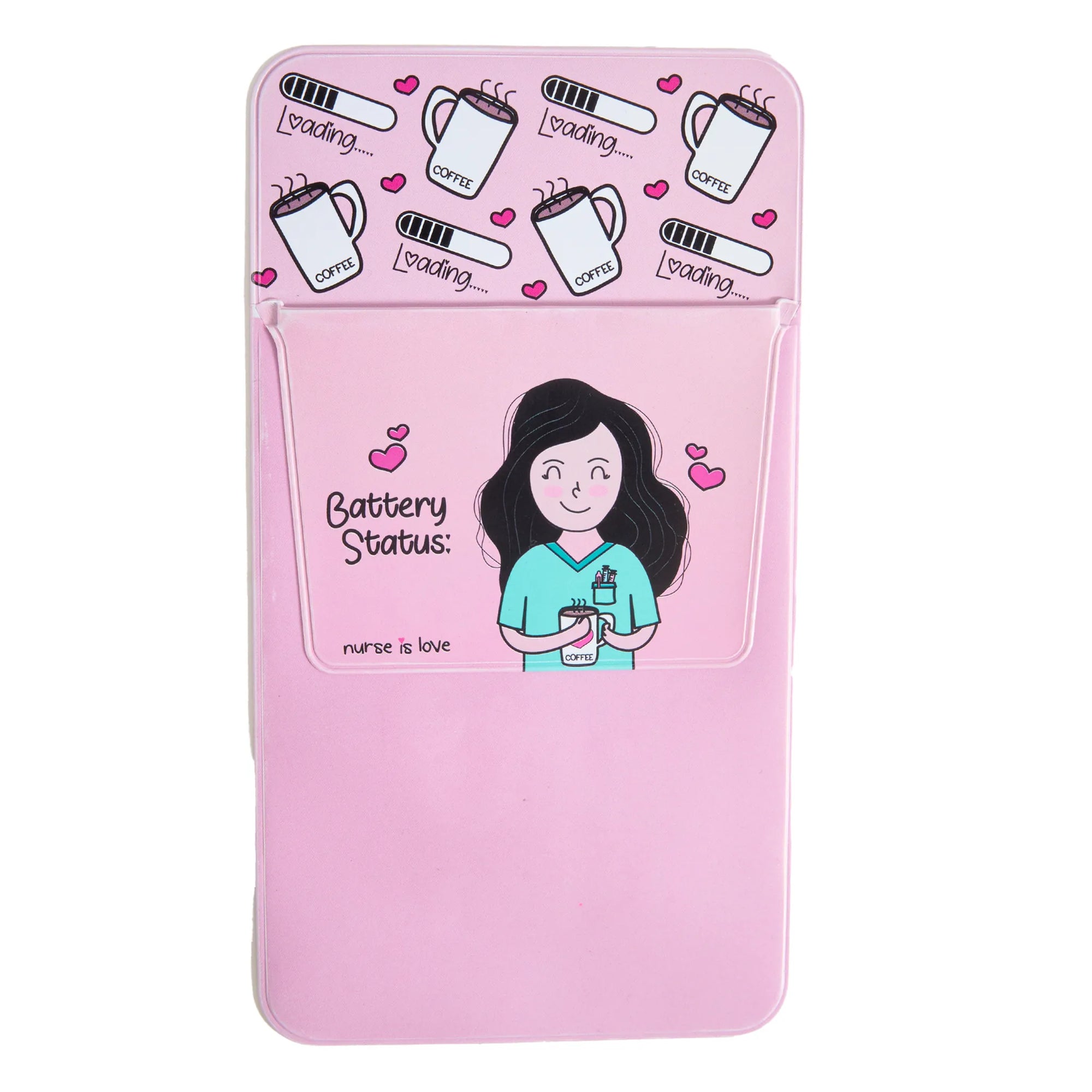 Set 2 Bolígrafos Multicolor + Salvabolsillos Aqua de Nurse is Love para enfermería y sanidad