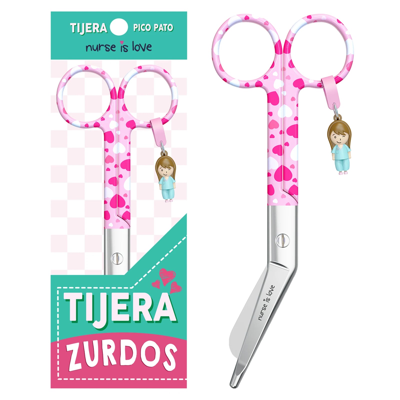 Left-Handed Hearts Duckbill Nursing Scissors