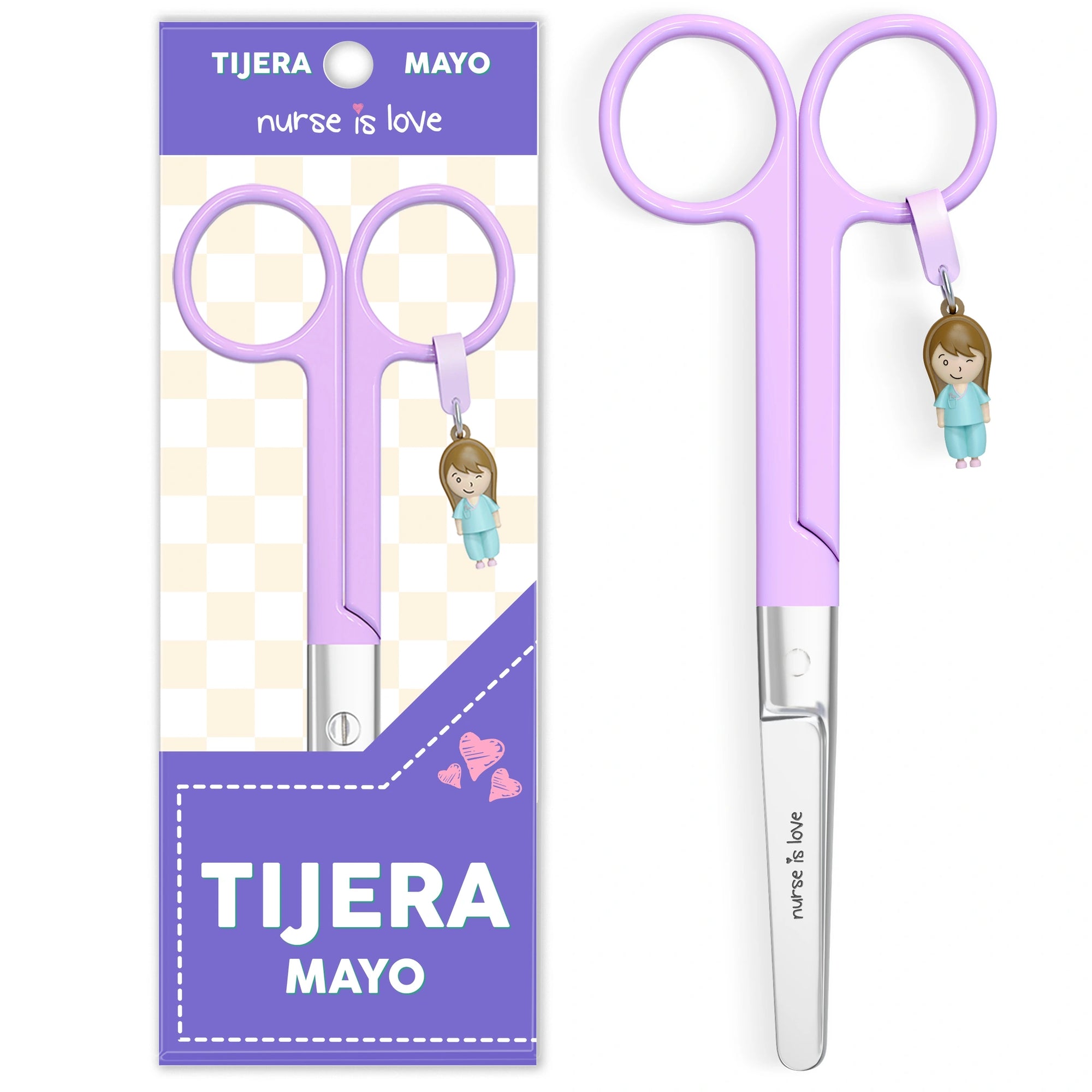 Tijeras Enfermería Mayo Morada de Nurse is Love para enfermería y sanidad