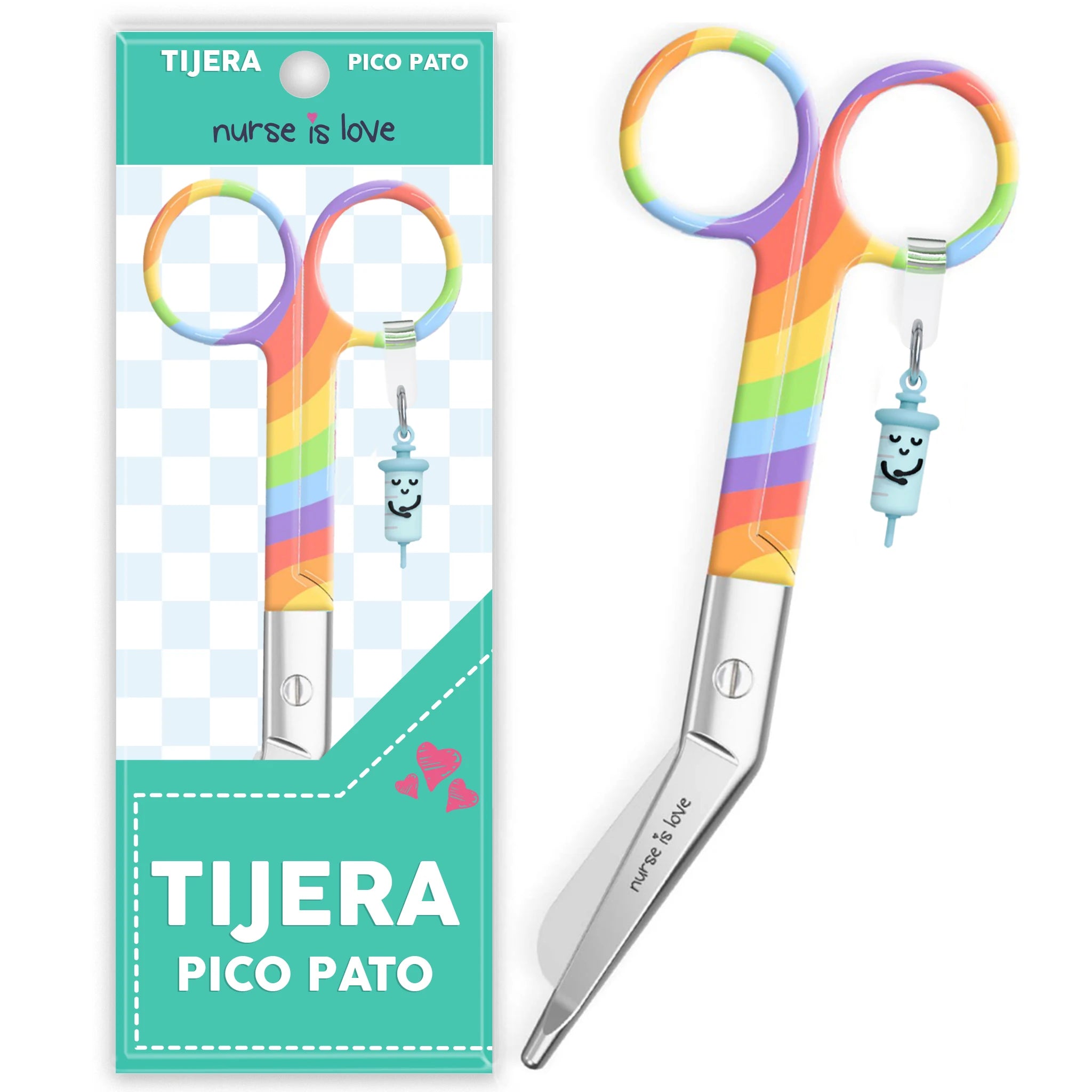 Tijeras Enfermería Pico de Pato LGBT de Nurse is Love para enfermería y sanidad