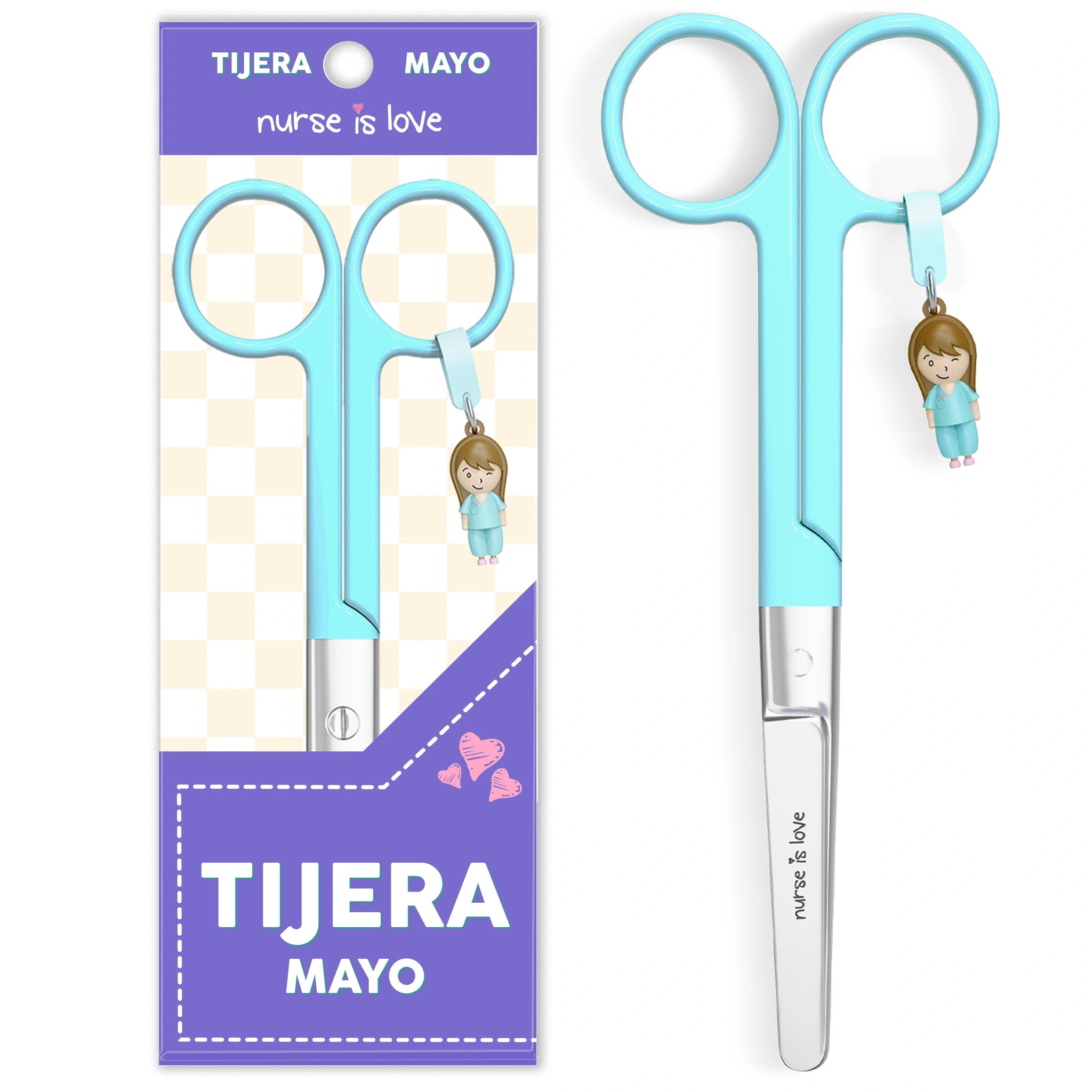 Tijeras Enfermería Mayo Aqua de Nurse is Love para enfermería y sanidad