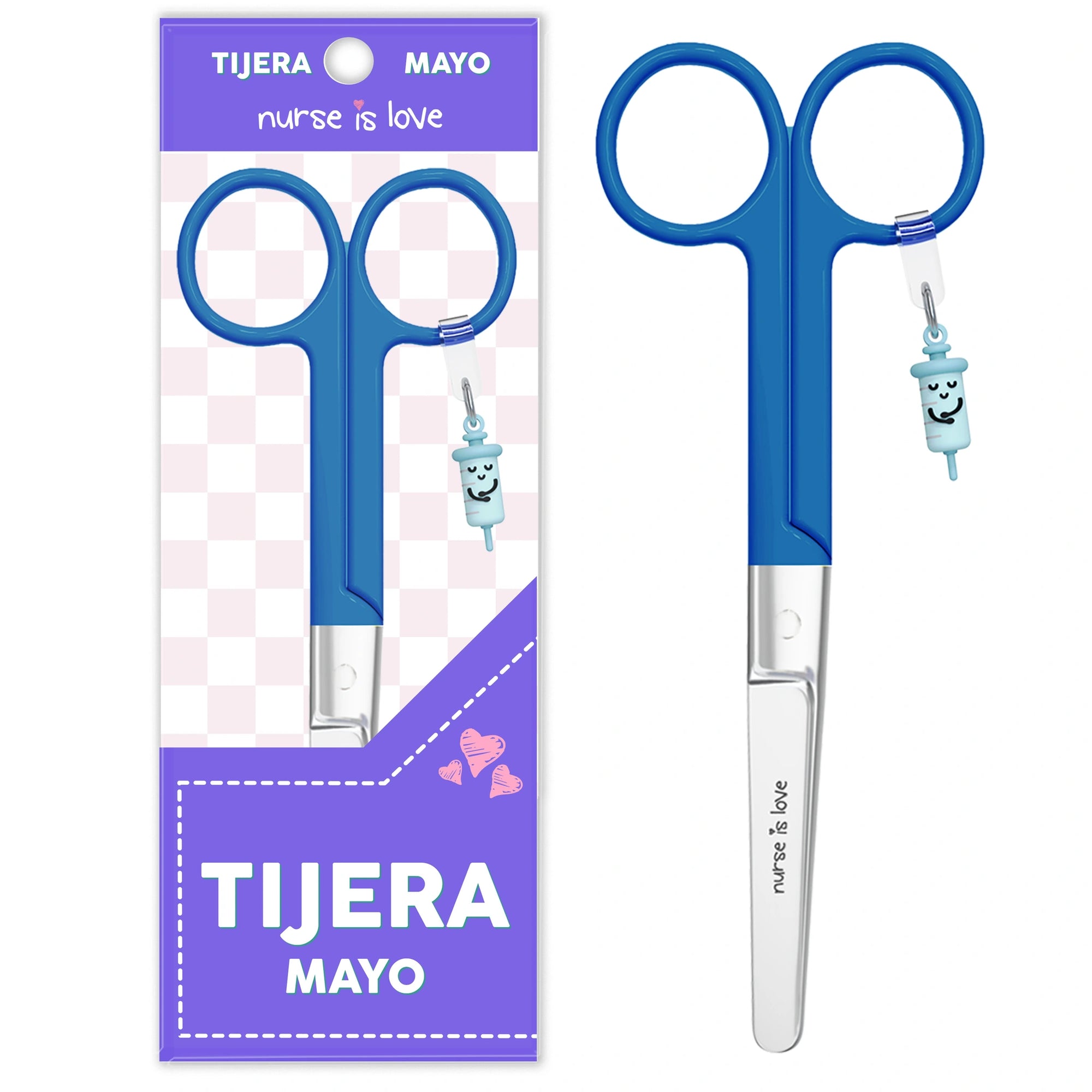Tijeras Enfermería Mayo Azul de Nurse is Love para enfermería y sanidad