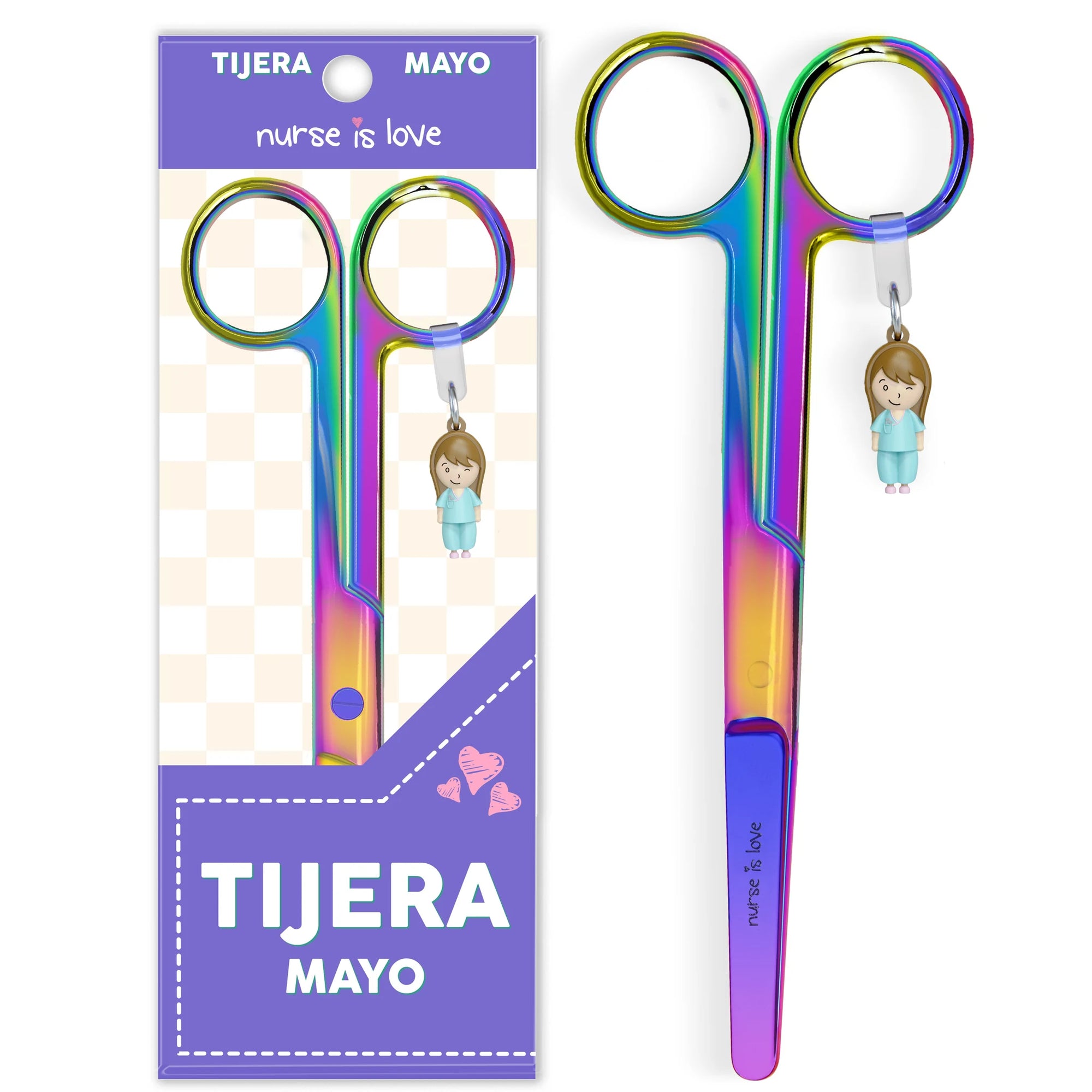 Tijeras Enfermería Mayo Cromium de Nurse is Love para enfermería y sanidad