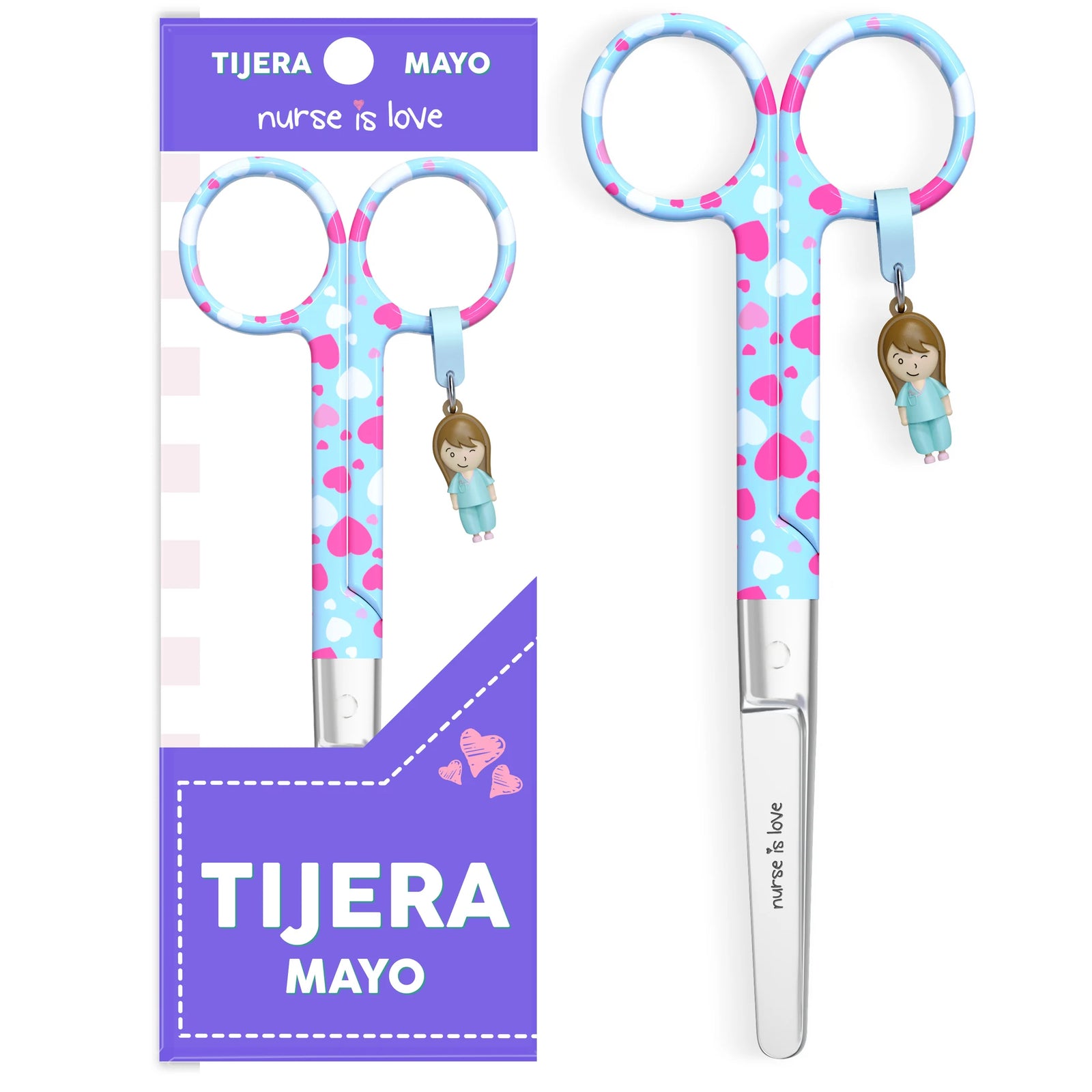 Mayo Blue Hearts Nursing Scissors