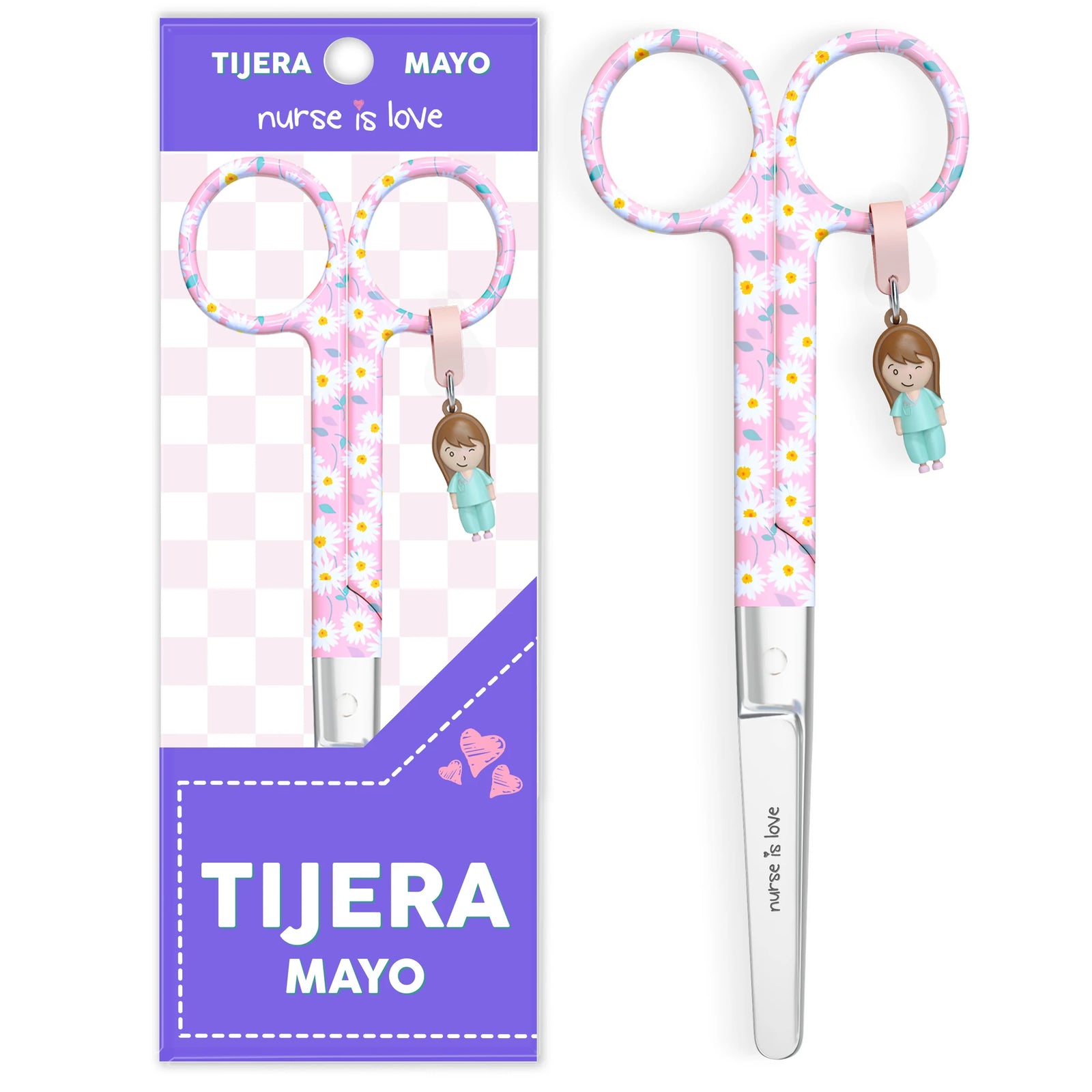 Mayo Pink Daisies Nursing Scissors