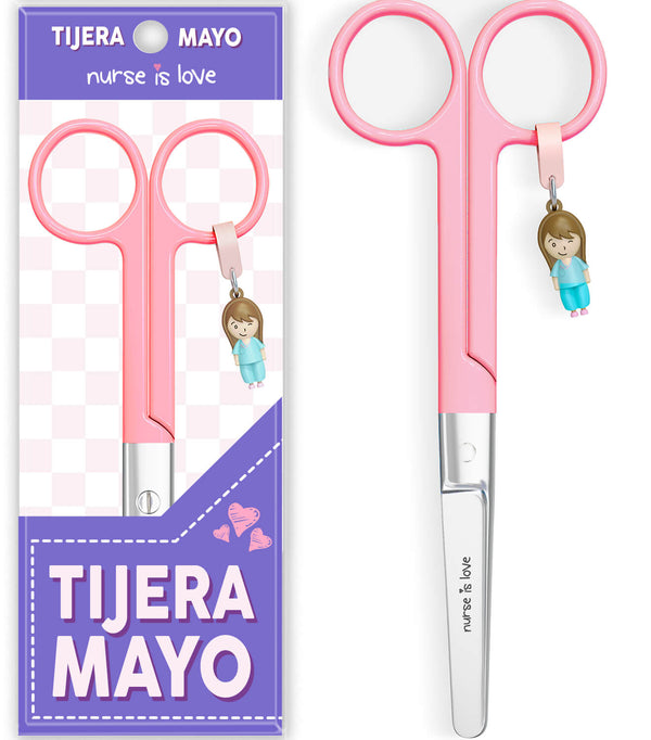 Tijeras Enfermería Mayo Rosa