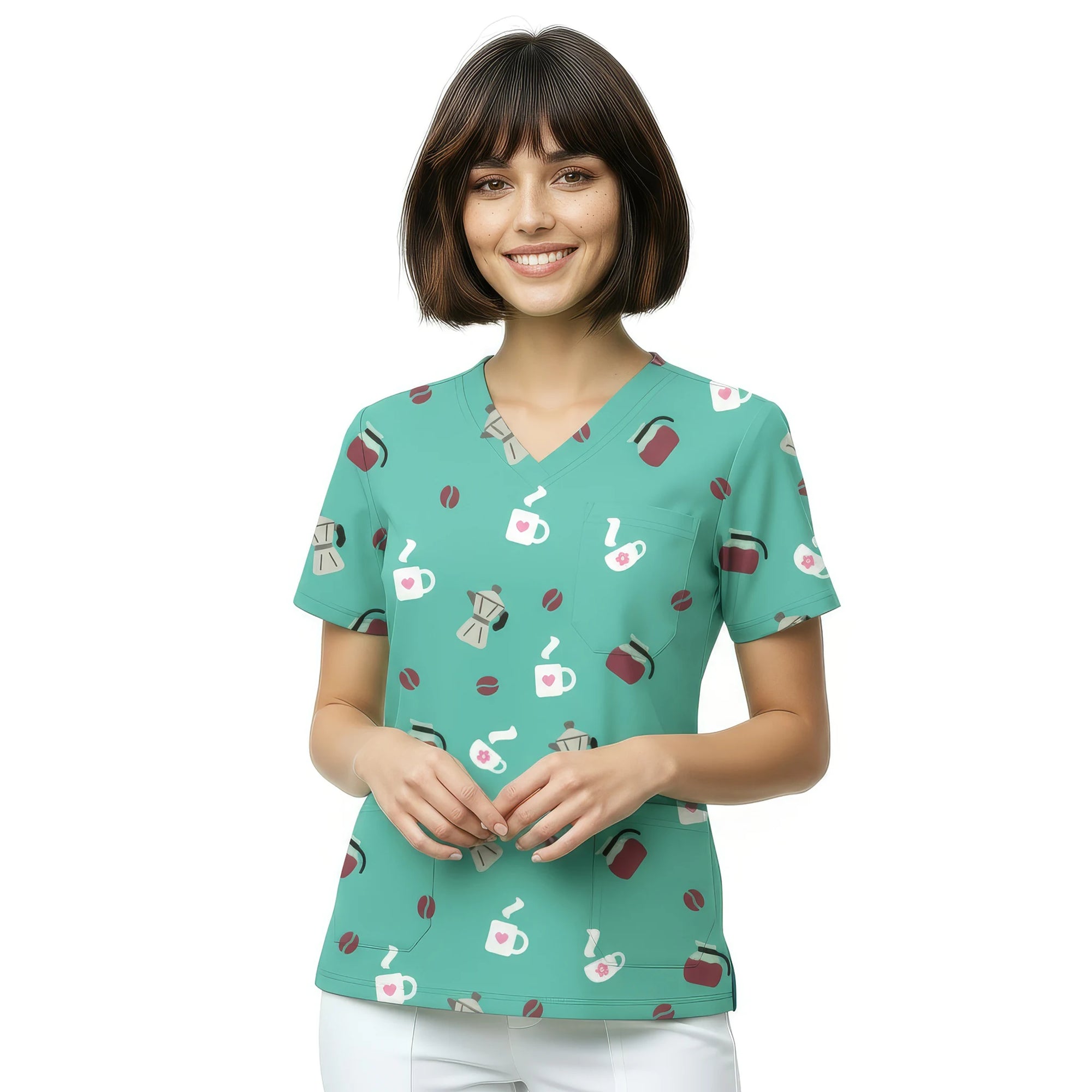 Casaca Aqua Café de Nurse is Love para enfermería y sanidad