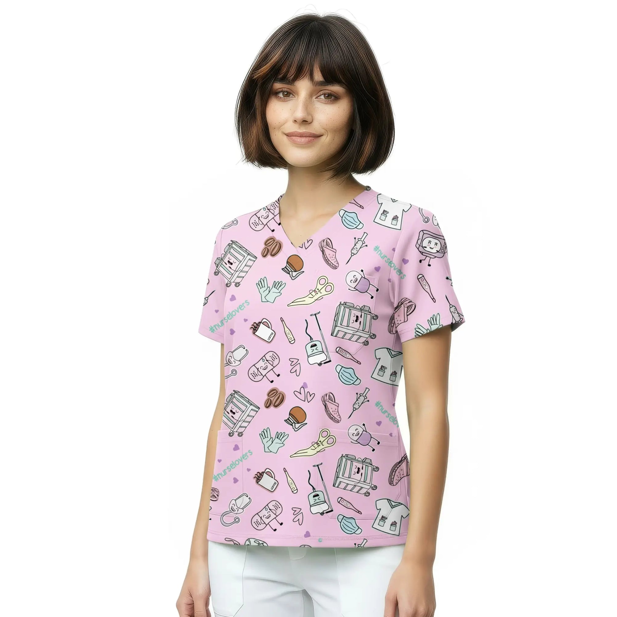 Casaca Rosa Café de Nurse is Love para enfermería y sanidad