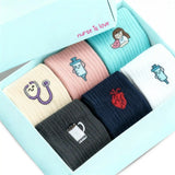 Calcetines para Enfermeras Diseño Variado (Set de 6)