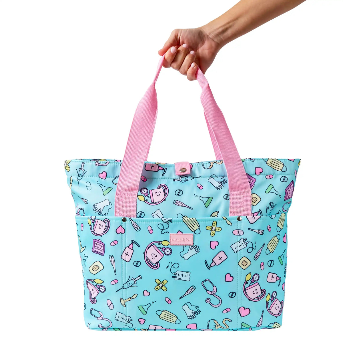 Bolso Aqua Instrumentos de Nurse is Love para enfermería y sanidad