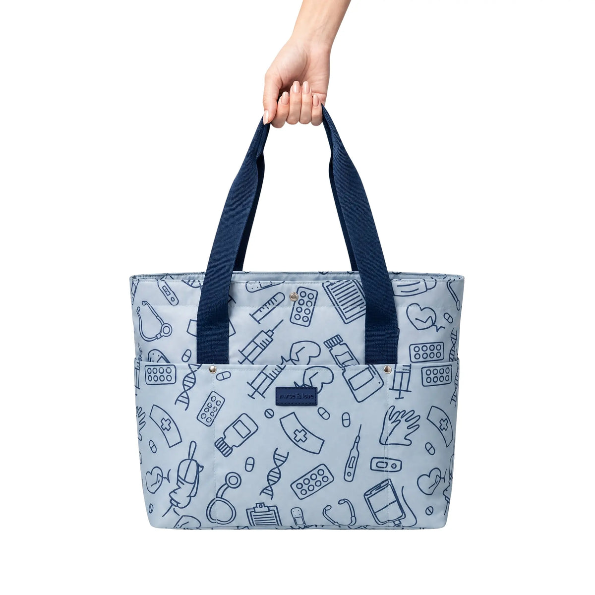 Bolso Azul Instrumentos de Nurse is Love para enfermería y sanidad