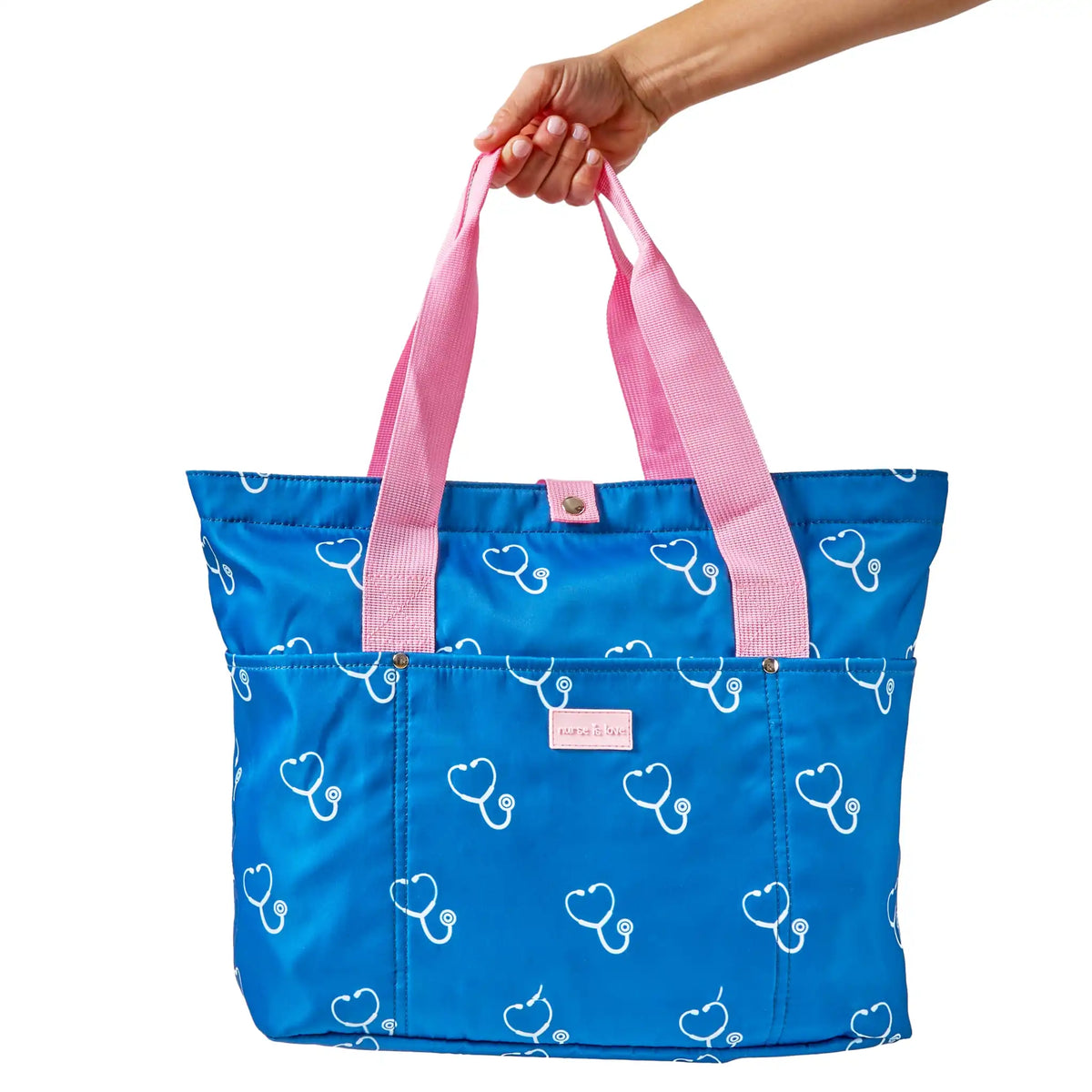 Bolso Azul de Nurse is Love para enfermería y sanidad