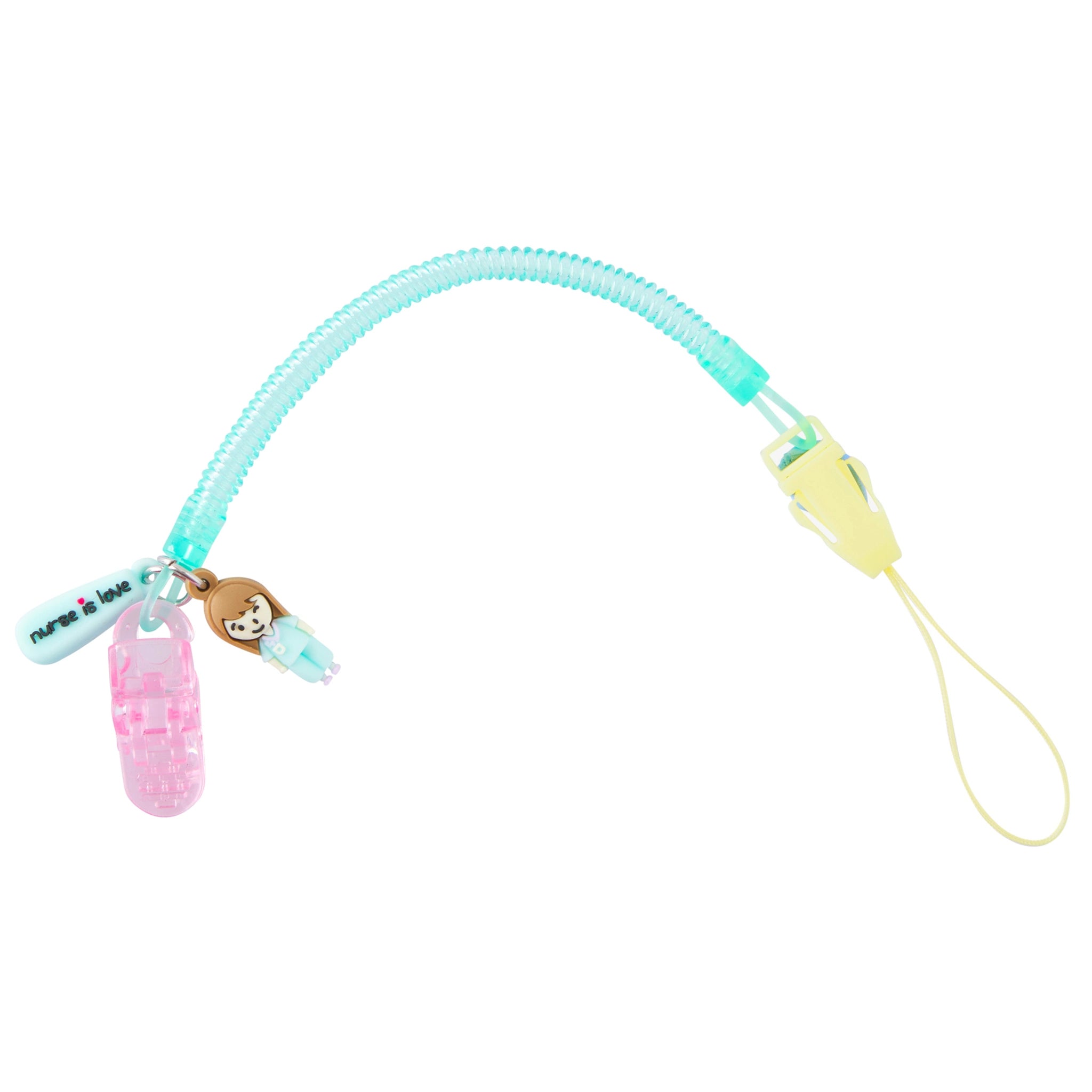 Porta Tijeras Enfermería silicona aqua de Nurse is Love para enfermería y sanidad