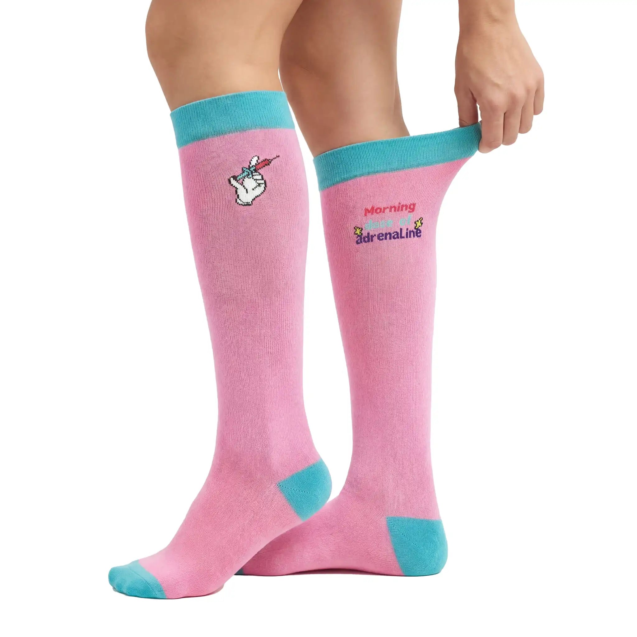 Medias de Compresion Adrenalina de Nurse is Love para enfermería y sanidad