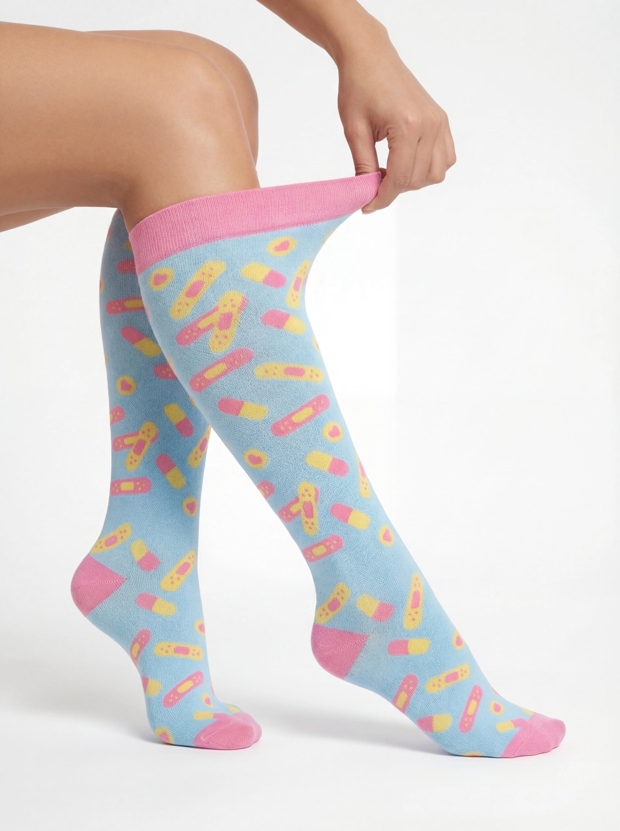 Medias de Compresion Aqua de Nurse is Love para enfermería y sanidad