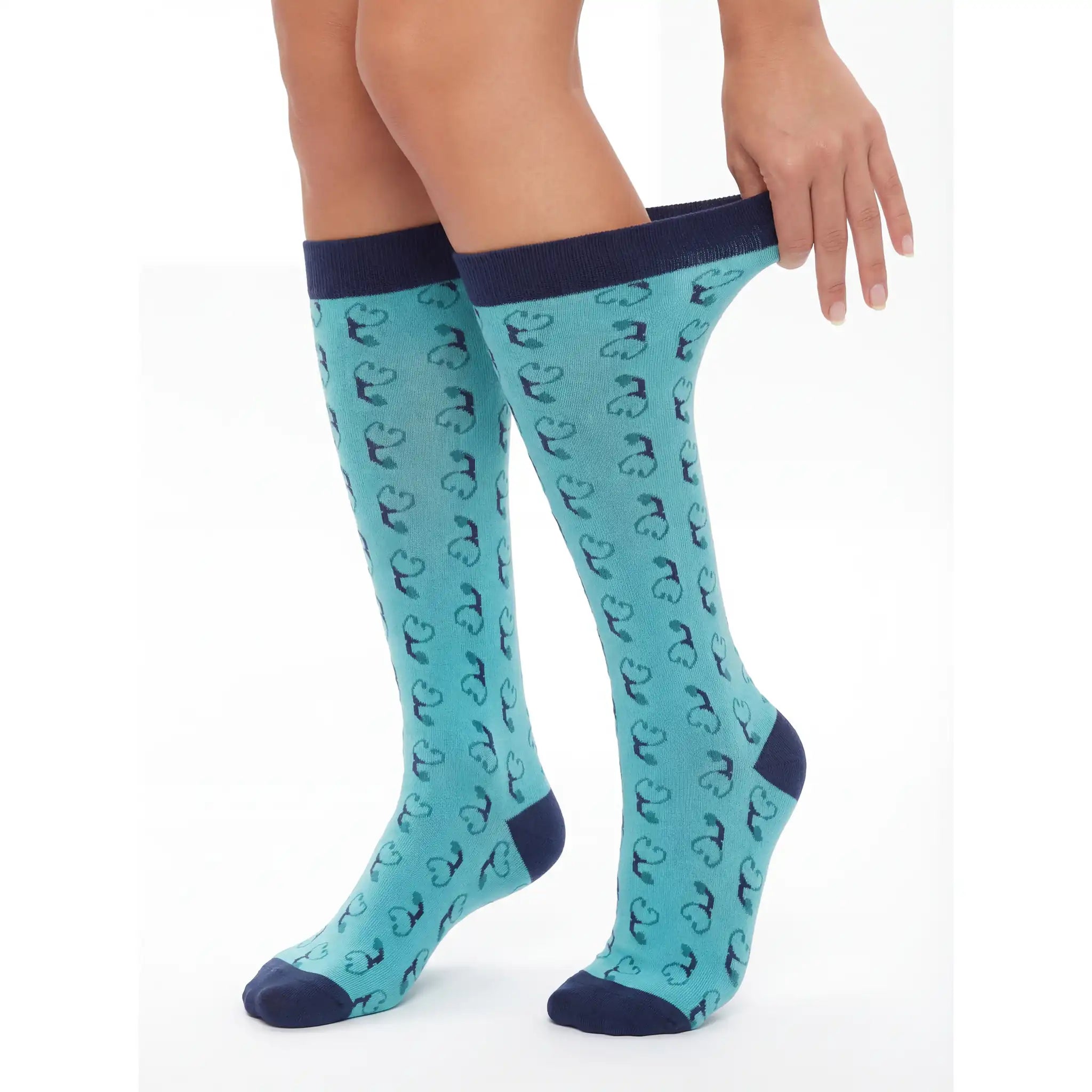 Medias de Compresion Estetoscopio Azul de Nurse is Love para enfermería y sanidad