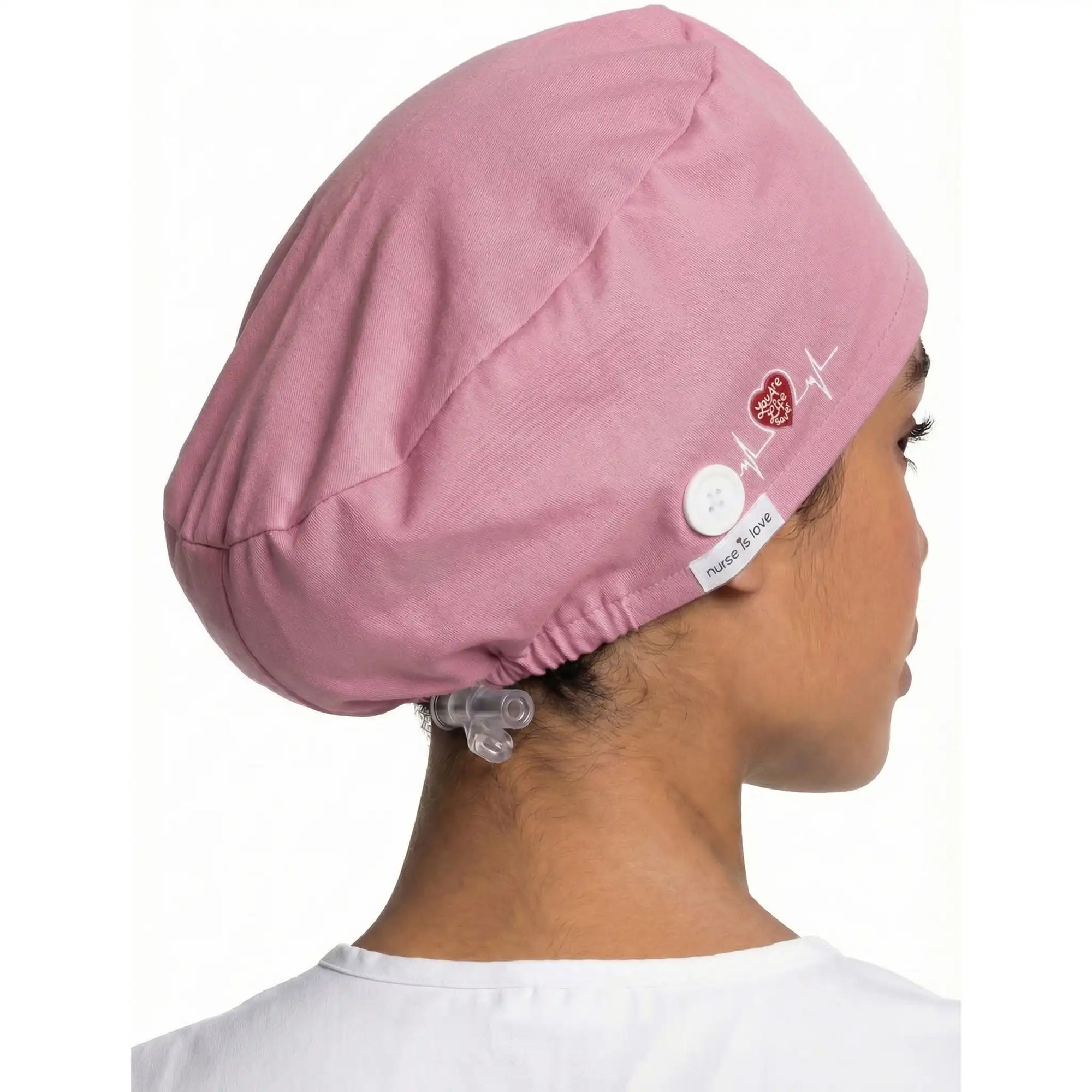 Gorro Rosa para Enfermeras de Nurse is Love para enfermería y sanidad