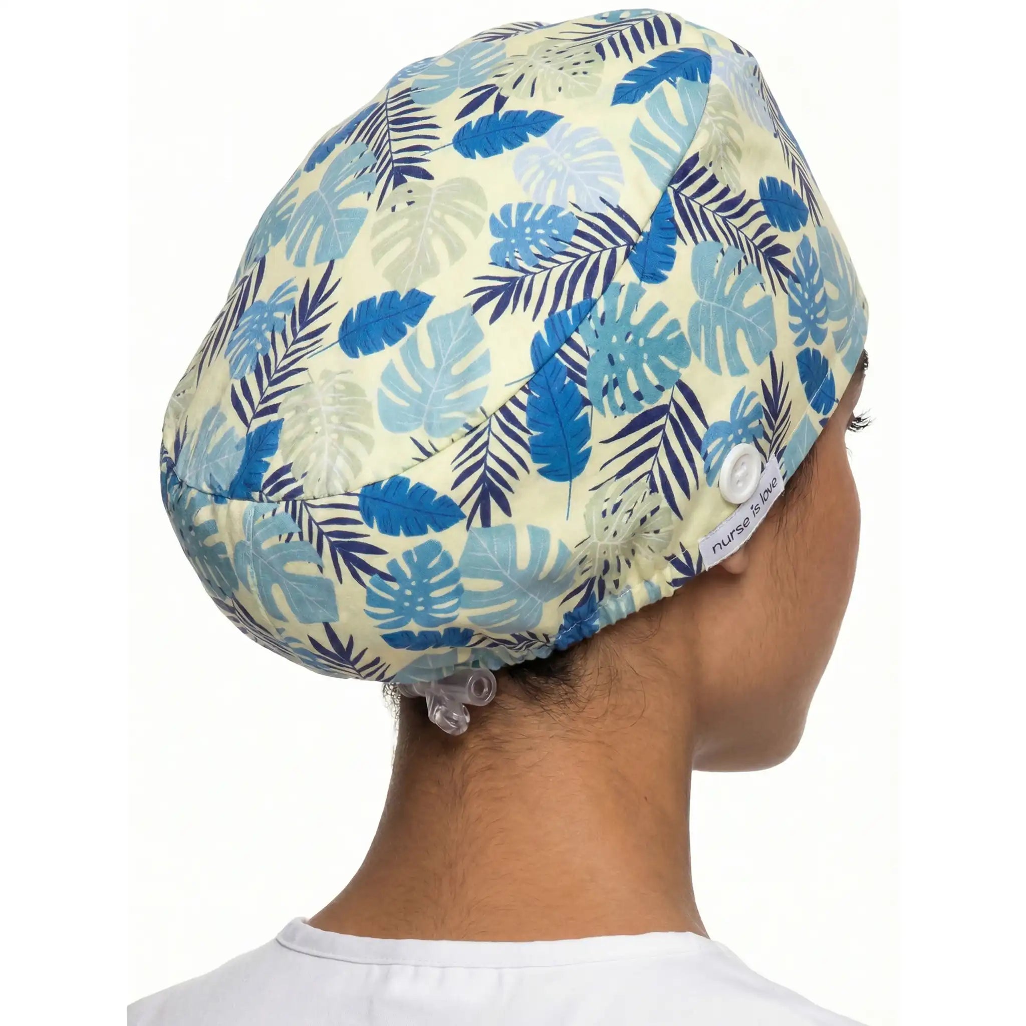 Gorro Hojas Azules para Enfermeras de Nurse is Love para enfermería y sanidad