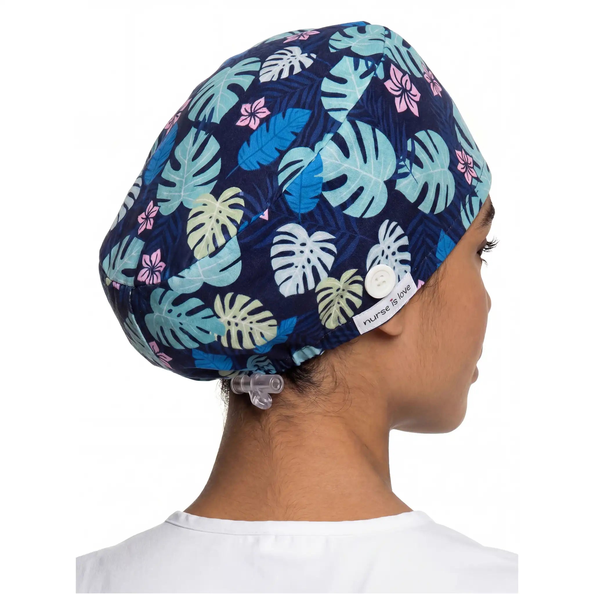 Gorro Hojas Navy para Enfermeras de Nurse is Love para enfermería y sanidad