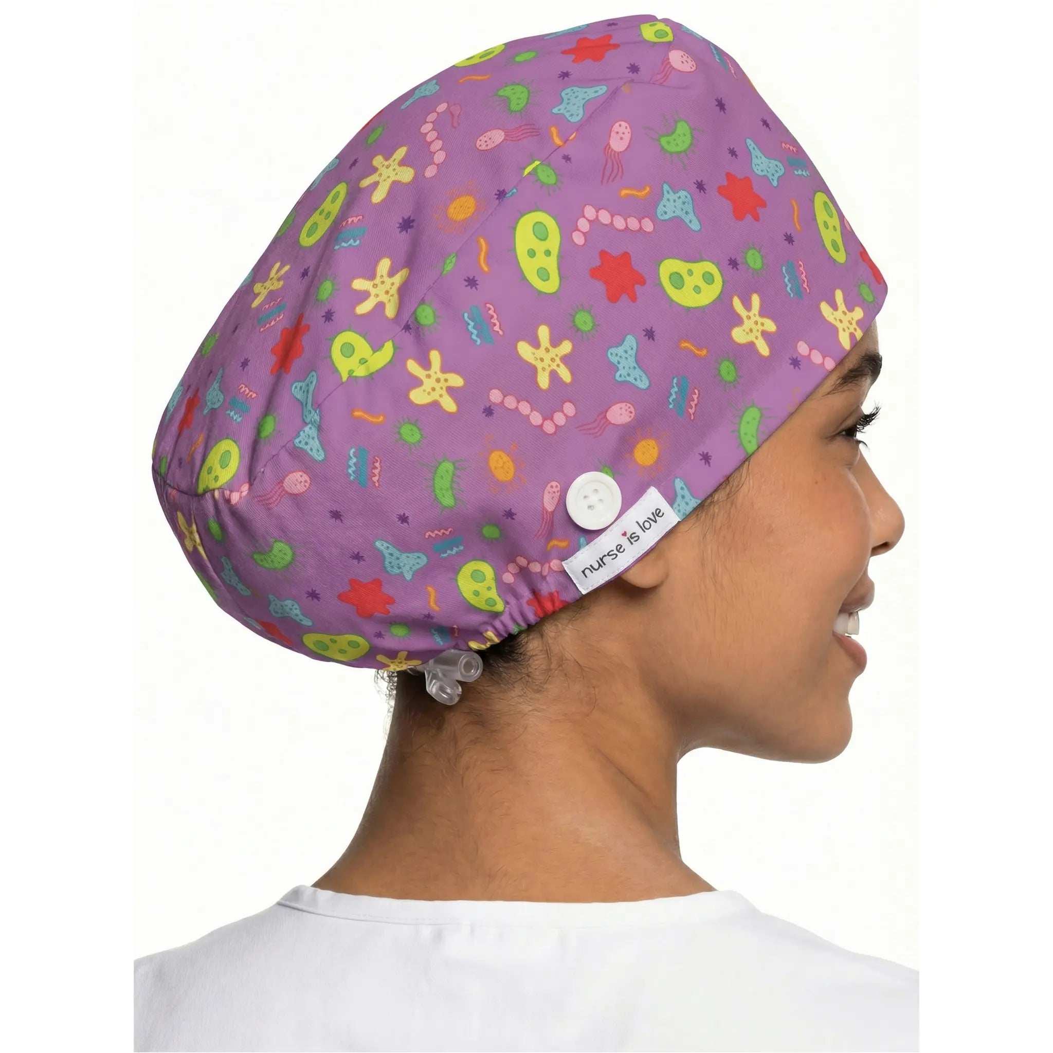 Gorro Microorganismos para Enfermeras de Nurse is Love para enfermería y sanidad