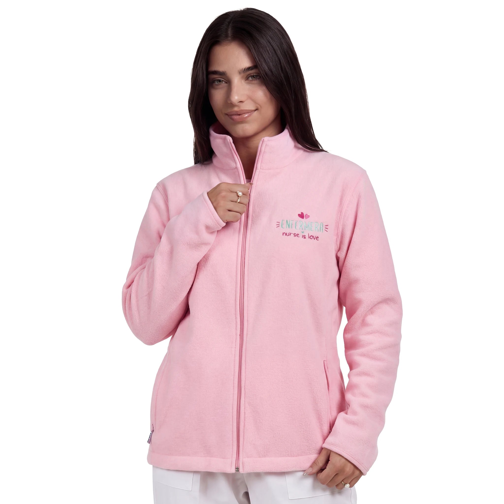 Chaqueta Polar Rosa para Enfermera de Nurse is Love para enfermería y sanidad