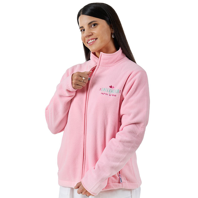 Chaqueta Polar Rosa para Enfermera